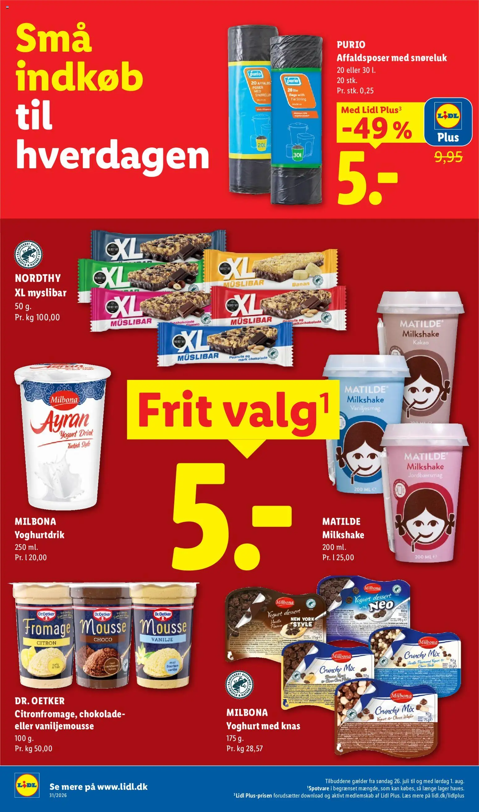 Lidl tilbudsavis – gyldig fra 26/07/2026 | Side: 5 | Produkter: Chokolade, Peanuts, Kakao, Søm