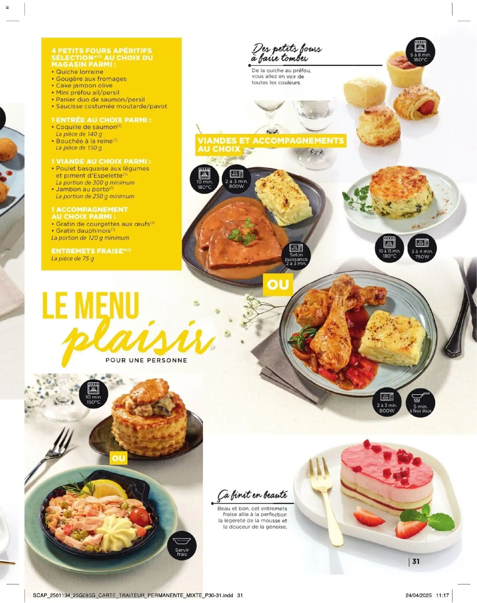 {H1} | Page: 31 | Produits: Fraise, Piment, Jambon, Saumon
