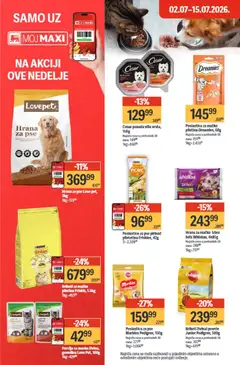 Maxi katalog - pregled Maxi kataloga - važi od 09.07.2026 | Strana: 34 | Proizvode: Hrana za pse, Hrana za mačke, Piletina, Whiskas