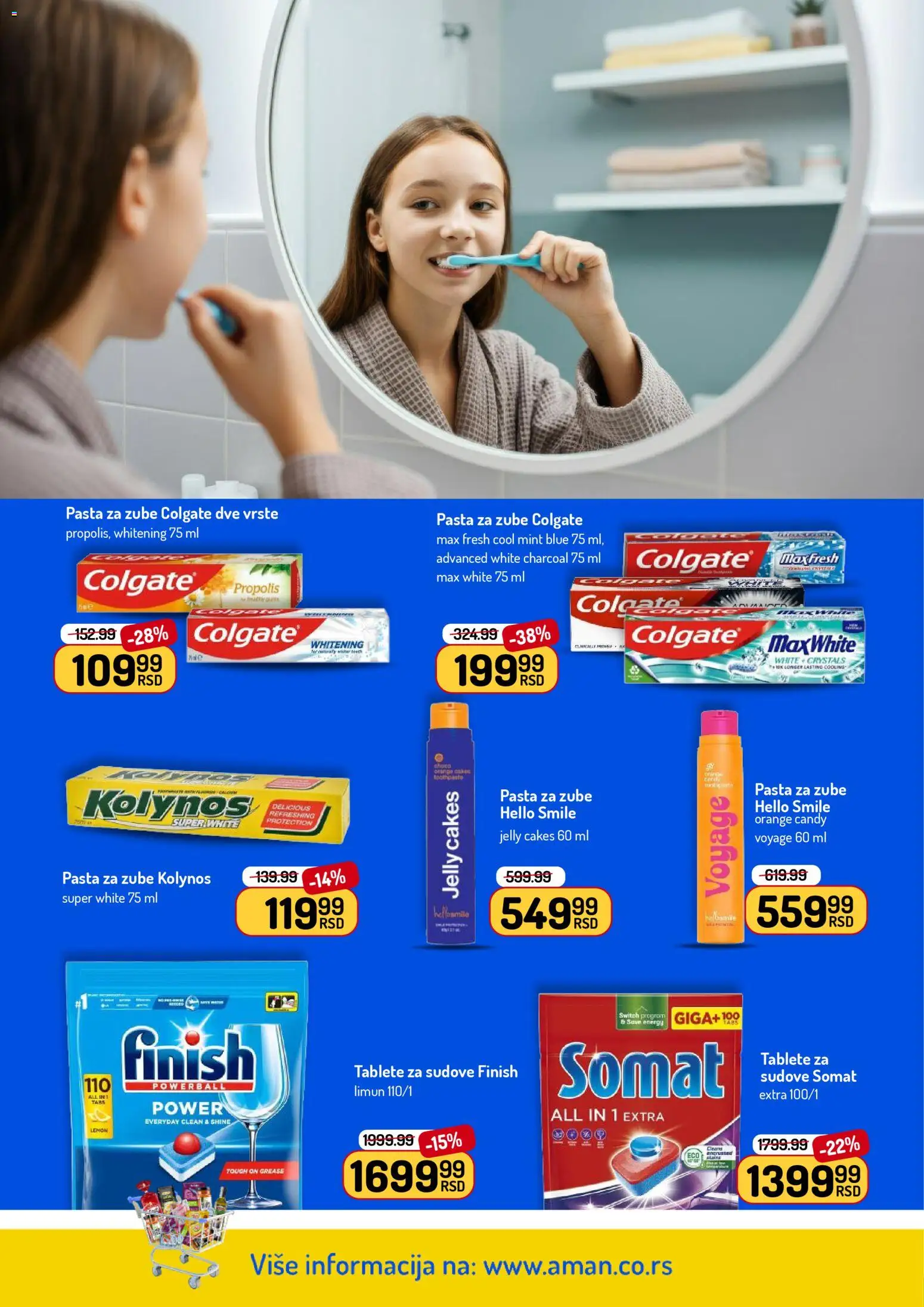 Aman katalog - važi od 27.04.2026 | Strana: 44 | Proizvode: Somat, Finish, Candy, Pasta za zube