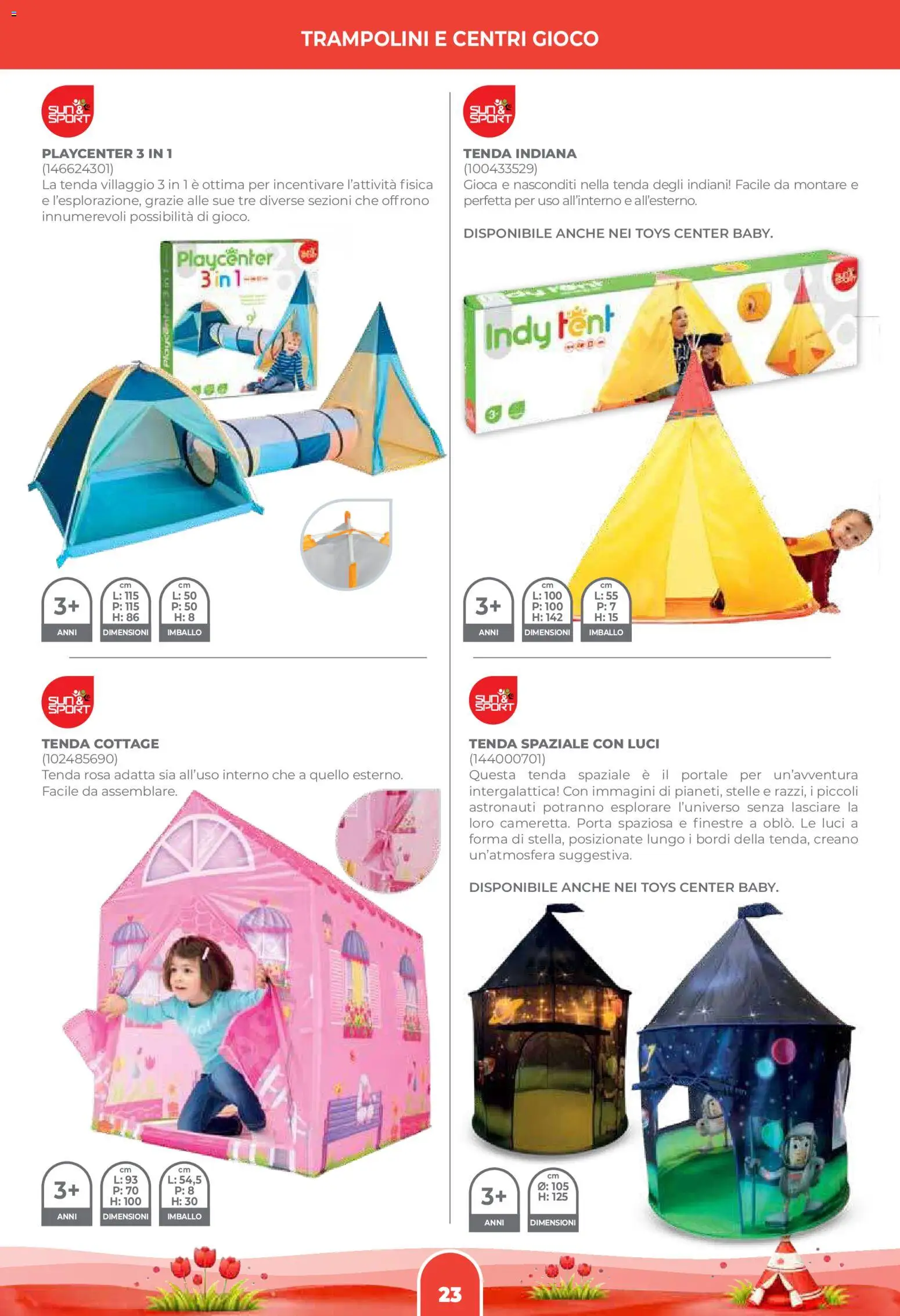 Volantino Toys Center del 02.04.2026 | Pagina: 25 | Prodotti: Tenda, Gioco