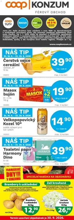 Náhled letáku Konzum leták od 16.09.2026