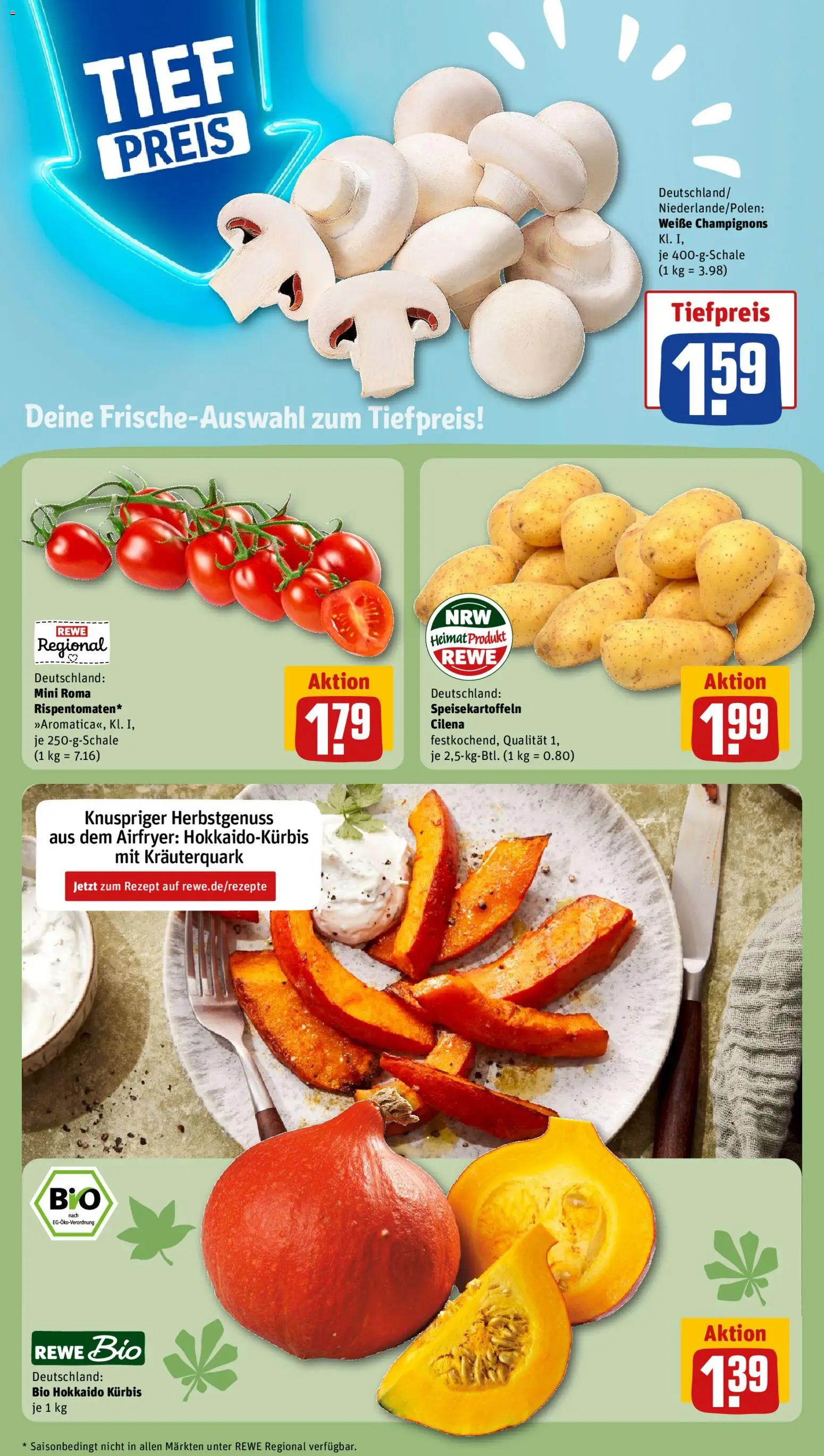 Rewe ihr Kaufpark Prospekt – gültig ab 28.09.2026 | Seite: 5 | Produkte: Champignons, Kürbis