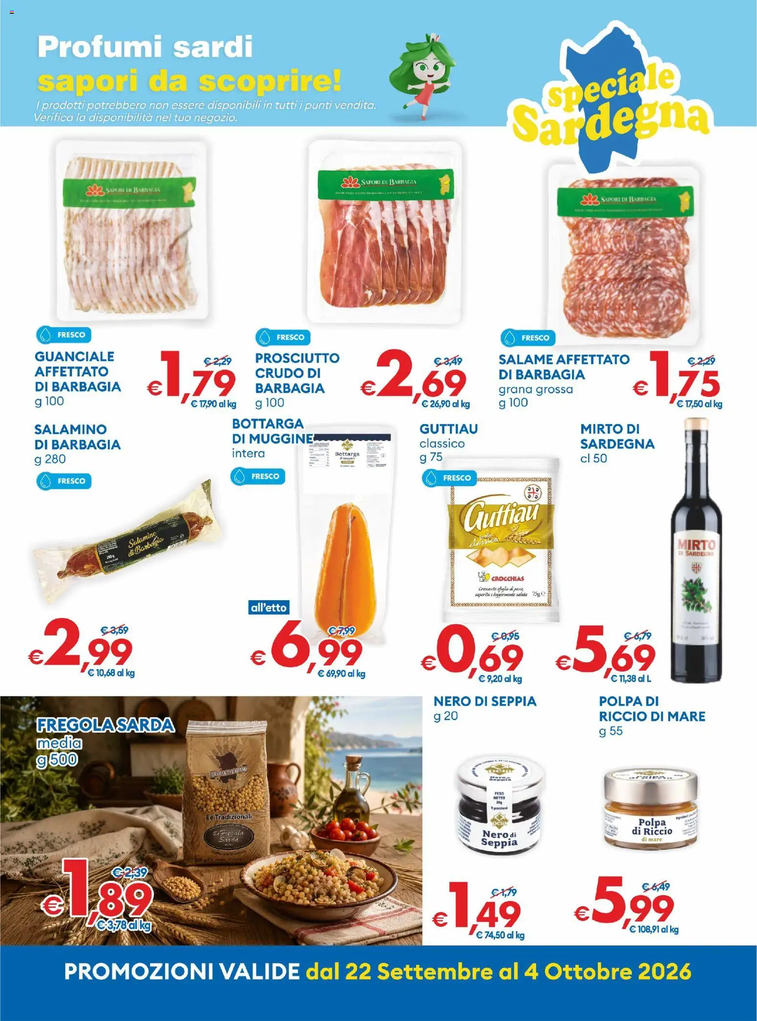 Volantino MD Discount del 22/09/2026 | Pagina: 9 | Prodotti: Prosciutto, Pera, Profumi, Guanciale