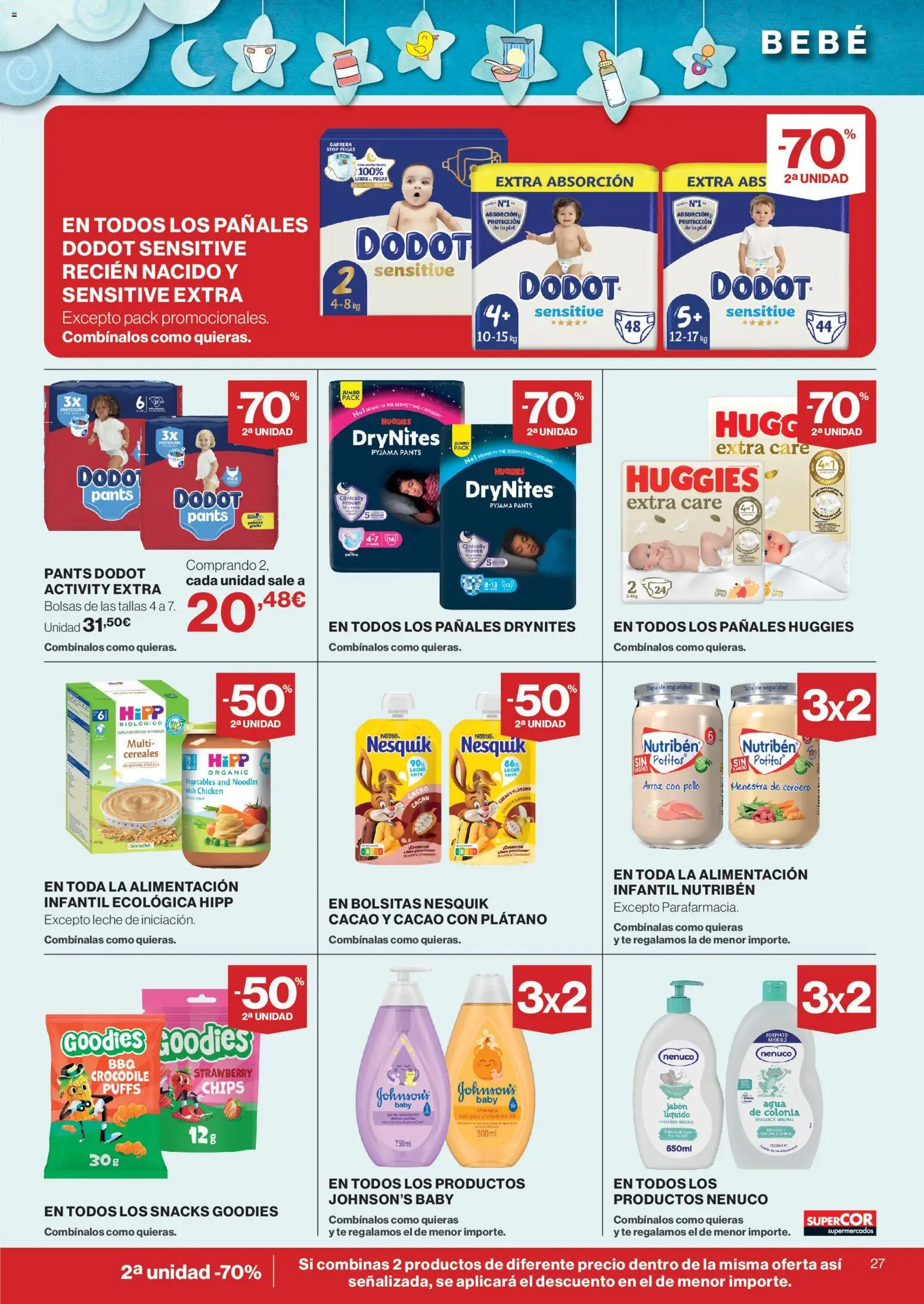 Supercor Canarias │ válido desde el 28/10/2026 | Página: 27 | Productos: Snacks, Leche, Cordero, Pollo