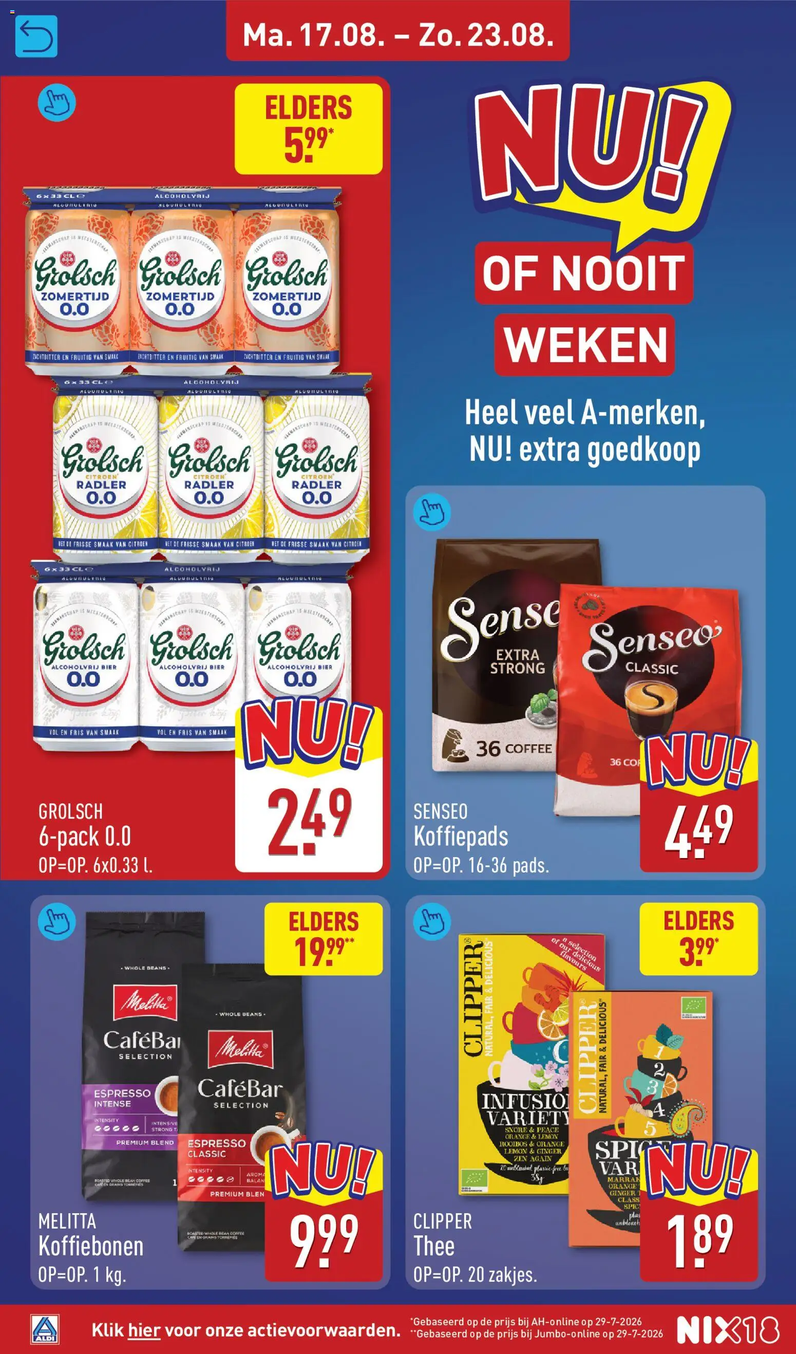 {H1} | Pagina: 24 | Producten: Koffiebonen, Thee, Radler, Alcoholvrij bier
