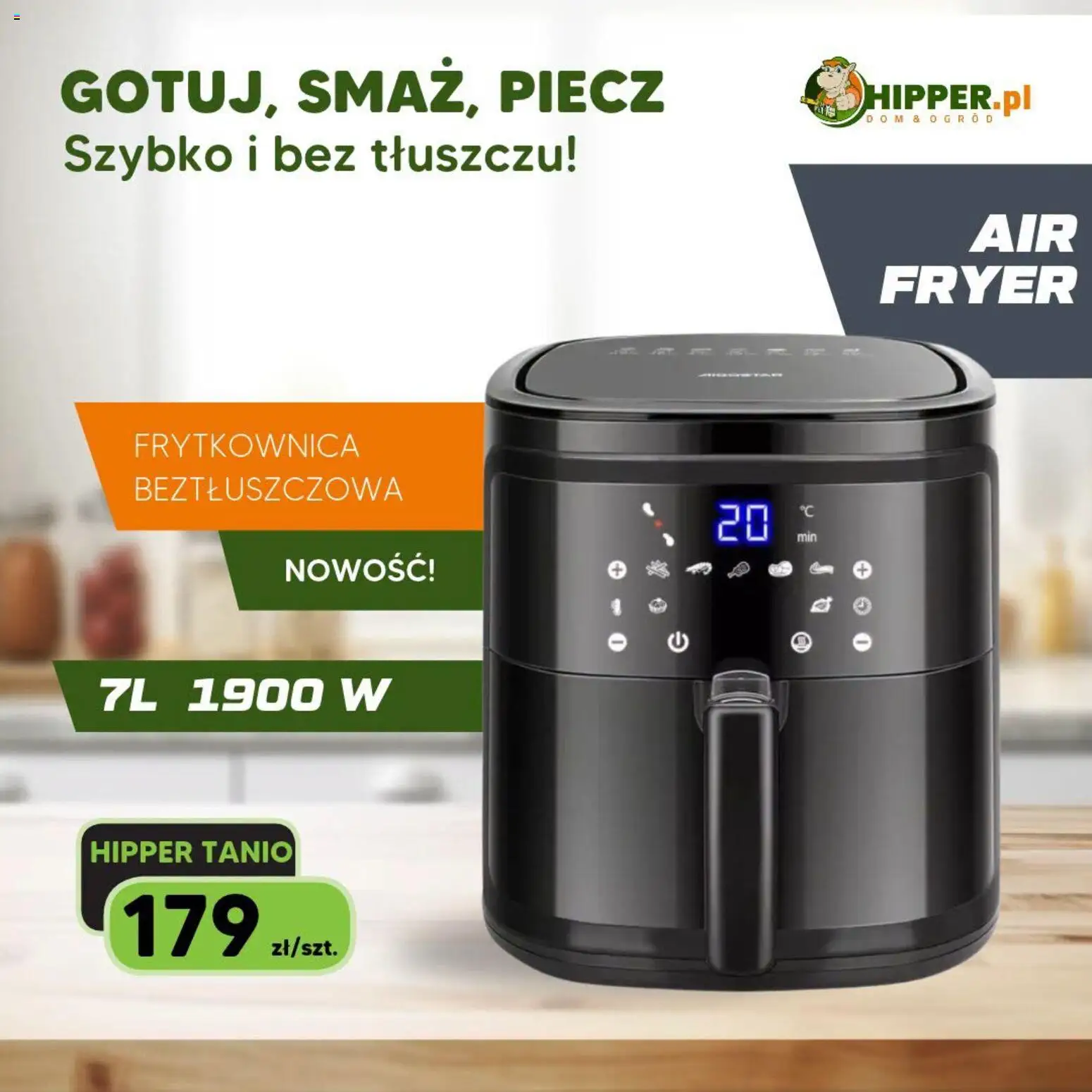 Hipper gazetka od 26.10.2026 | Strona: 1 | Produkty: Frytkownica, Frytkownica beztłuszczowa