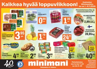 Minimani-mainoslehti voimassa 01/07/2026 alkaen