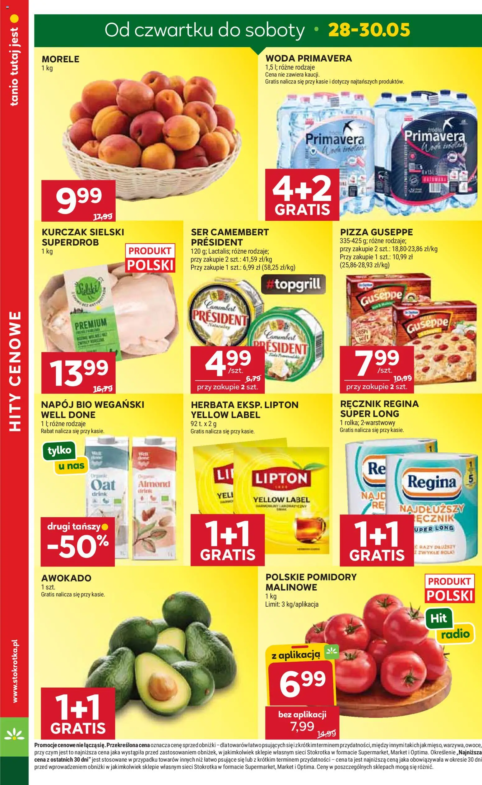 Stokrotka gazetka - Market od 28.05.2026 | Strona: 4 | Produkty: Kurczak, Radio, Ser camembert, Camembert