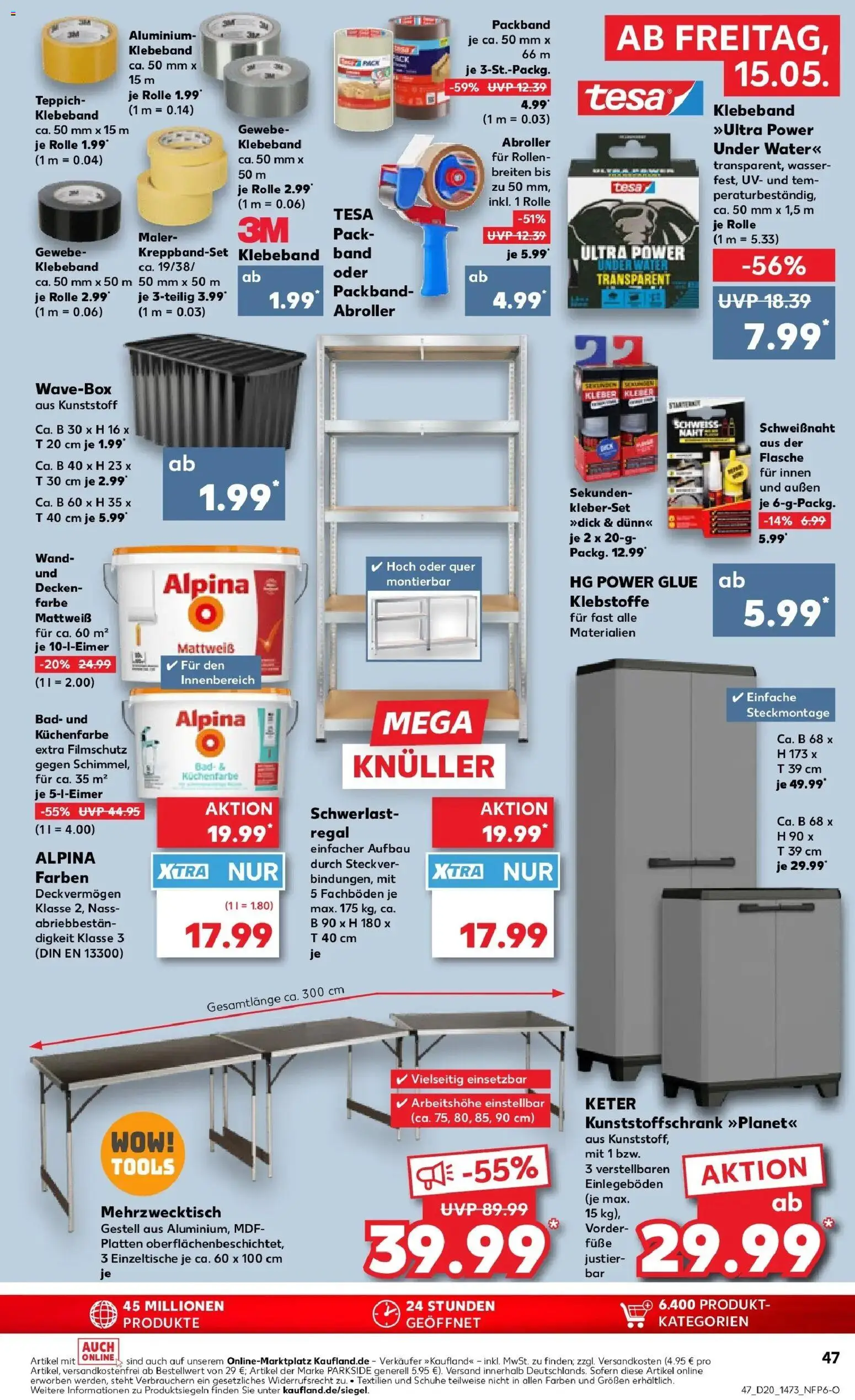 Kaufland Prospekt Zerbst – gültig ab 15.05.2026 | Seite: 47 | Produkte: Regal, Box, Bad, Schwerlastregal