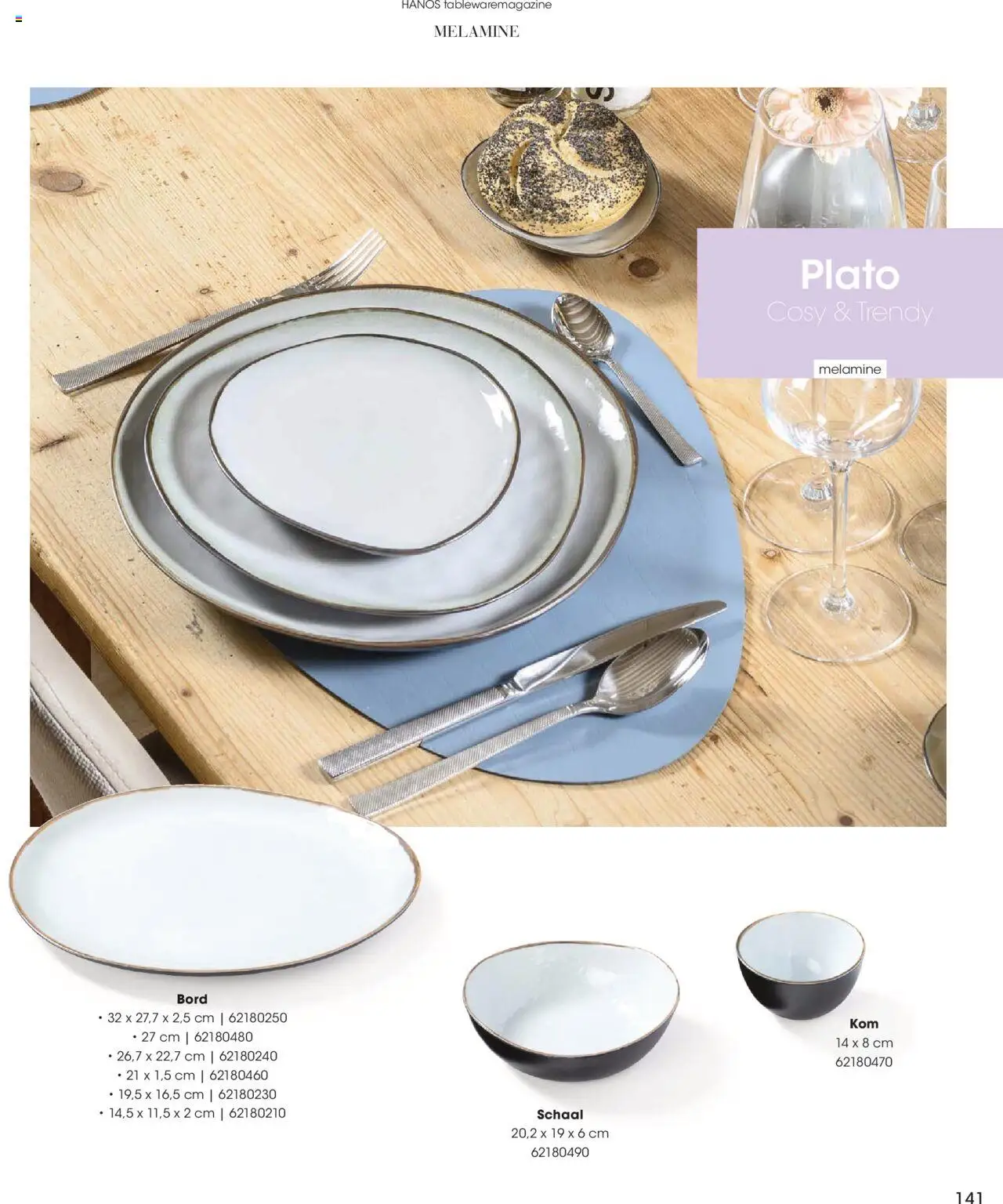 {H1} | Pagina: 141 | Producten: Bord, Schaal