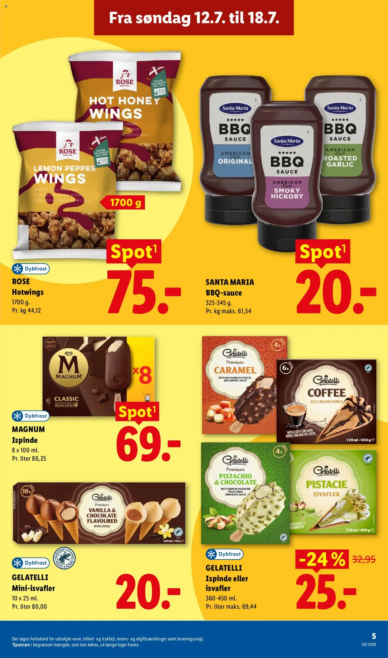 Lidl tilbudsavis – gyldig fra 12/07/2026 | Side: 5 | Produkter: Isvafler, Søm