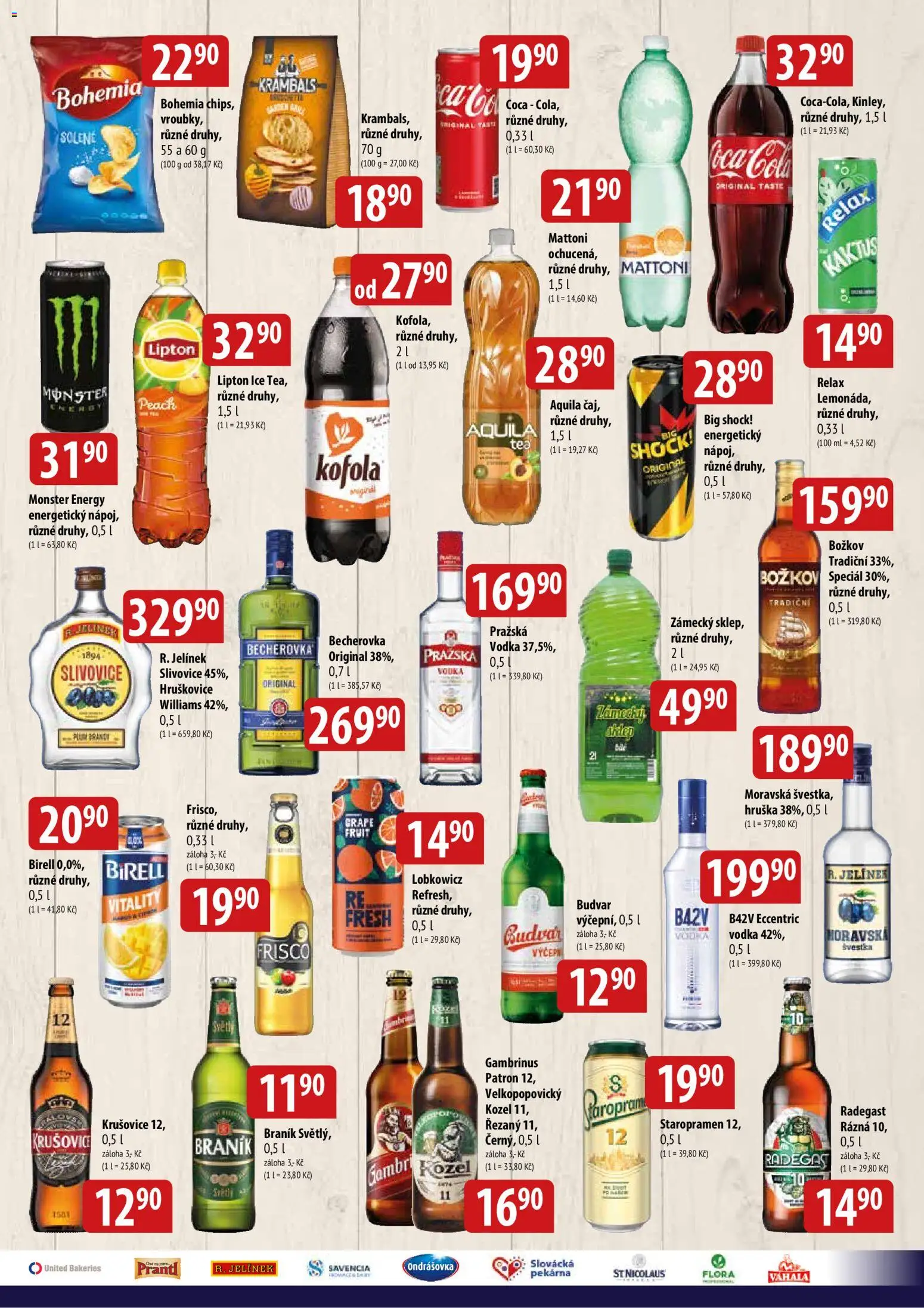 BALA velký leták od 10.06.2026 | Strana: 5 | Produkty: Vodka, Božkov, Becherovka, Big Shock