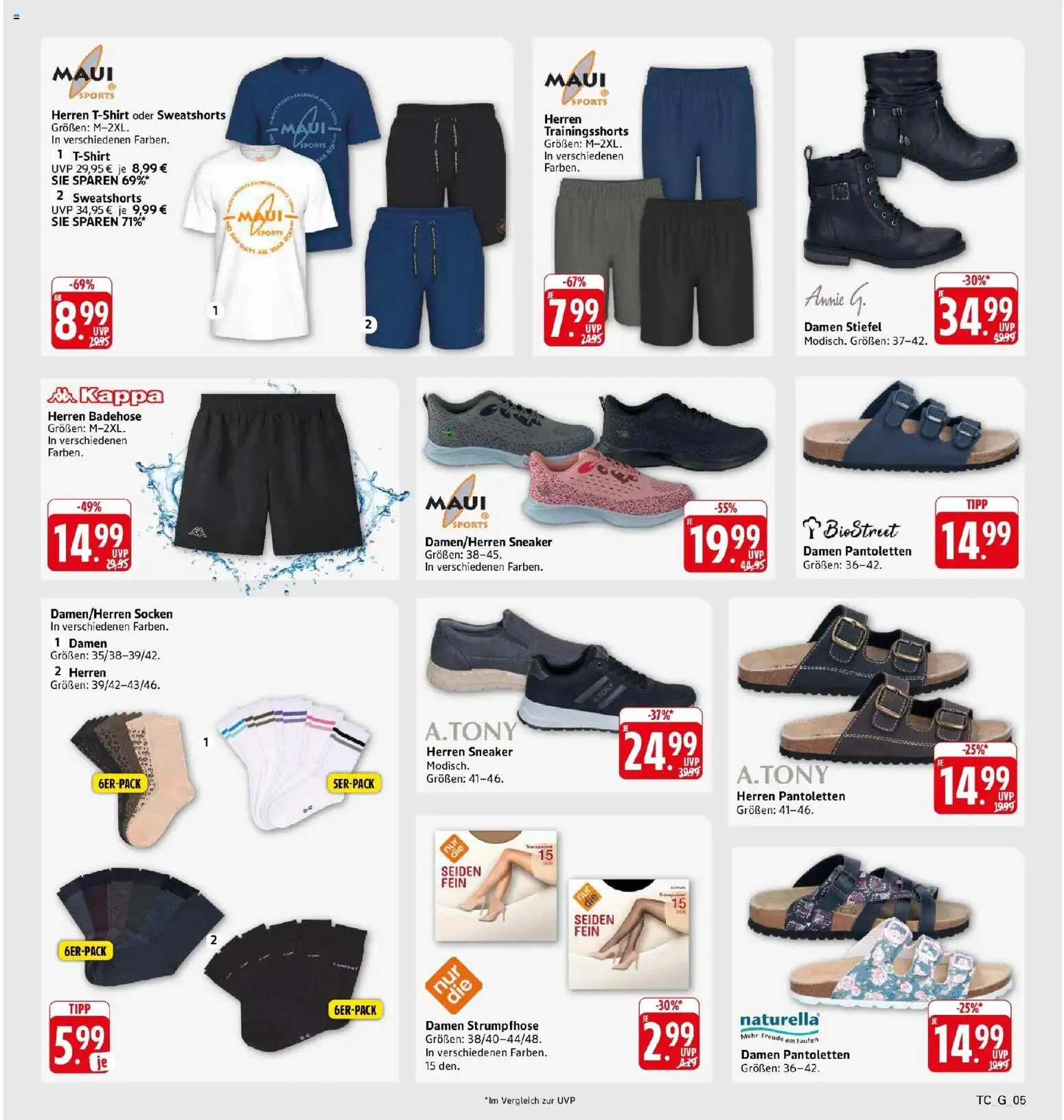 Marktkauf Prospekt Weil Am Rhein (ab 17.08.2026) » Angebote online | Seite: 37 | Produkte: Sweatshorts, Socken, Stiefel, Strumpfhose