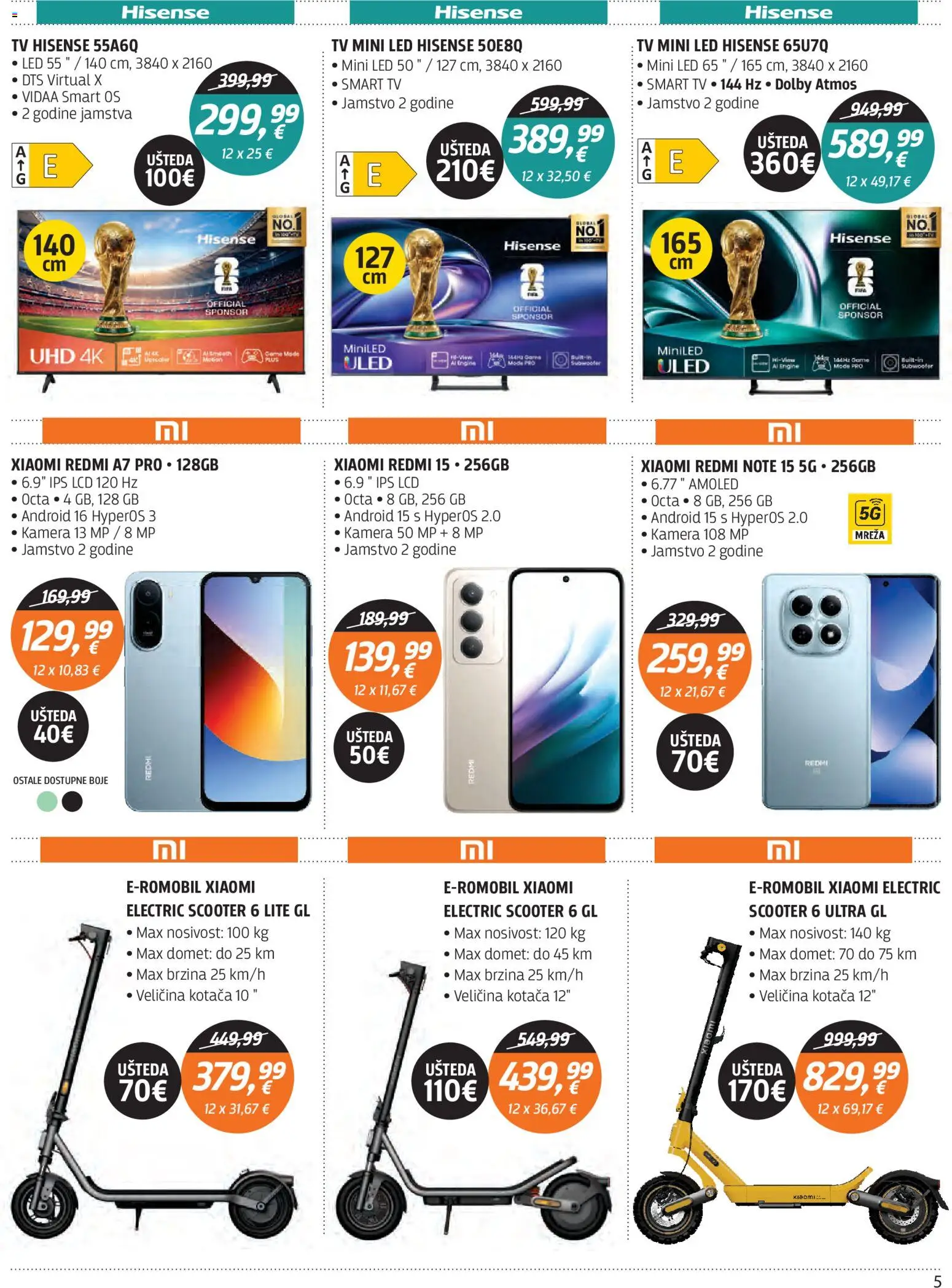 Centar Tehnike katalog | vrijedi od 25.05.2026 | Stranica: 5 | Proizvodi: Smart TV, Tv