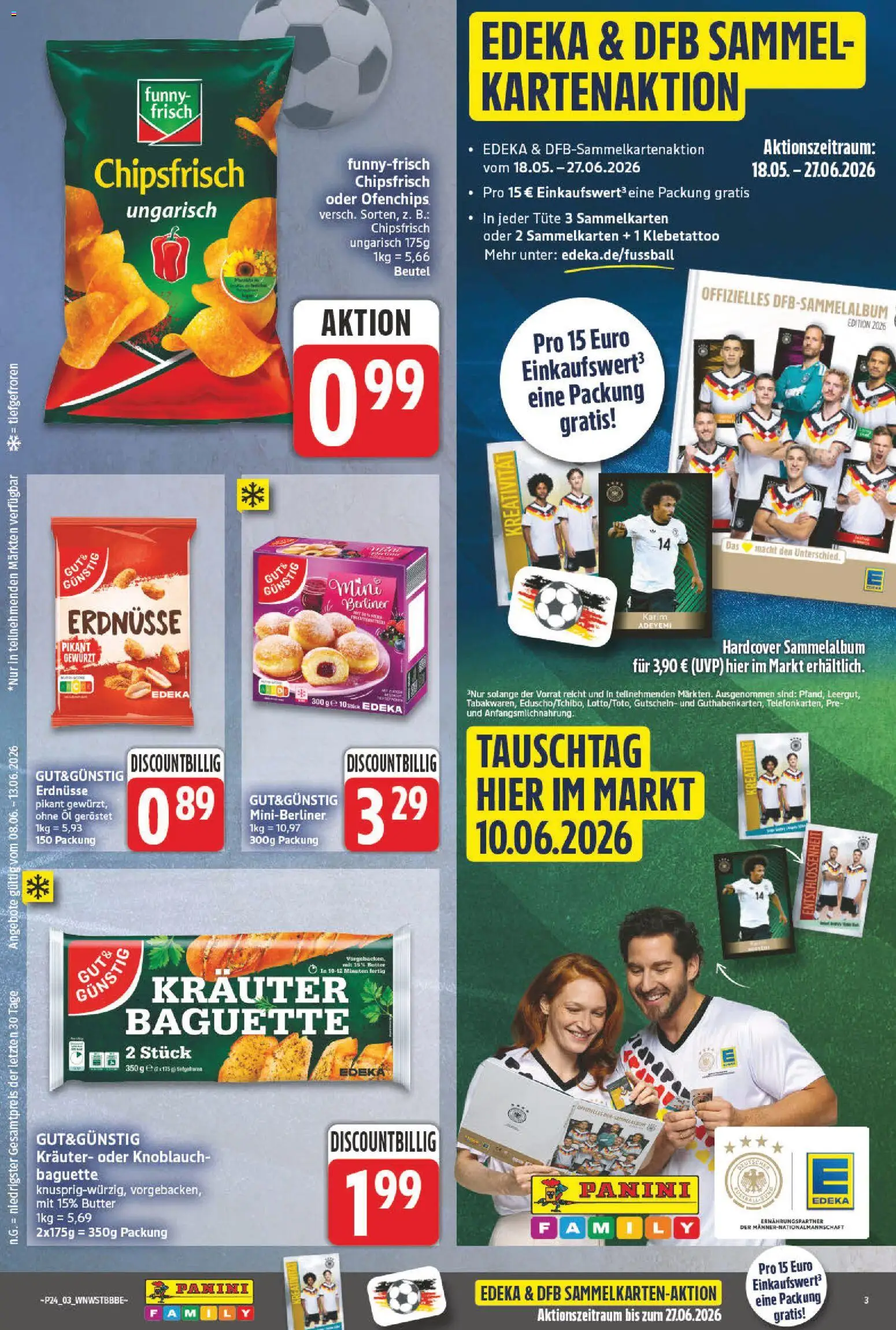 nah & gut Prospekt – gültig ab 08.06.2026 | Seite: 3 | Produkte: Erdnüsse, Öl, Funny frisch, Baguette