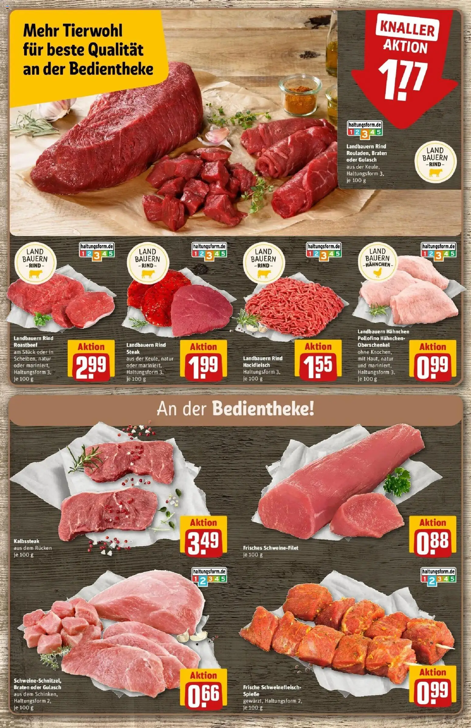 Rewe Prospekt Bönnigheim – gültig ab 17.05.2026 | Seite: 12 | Produkte: Hahnchen, Spieße, Schweinefilet, Gulasch