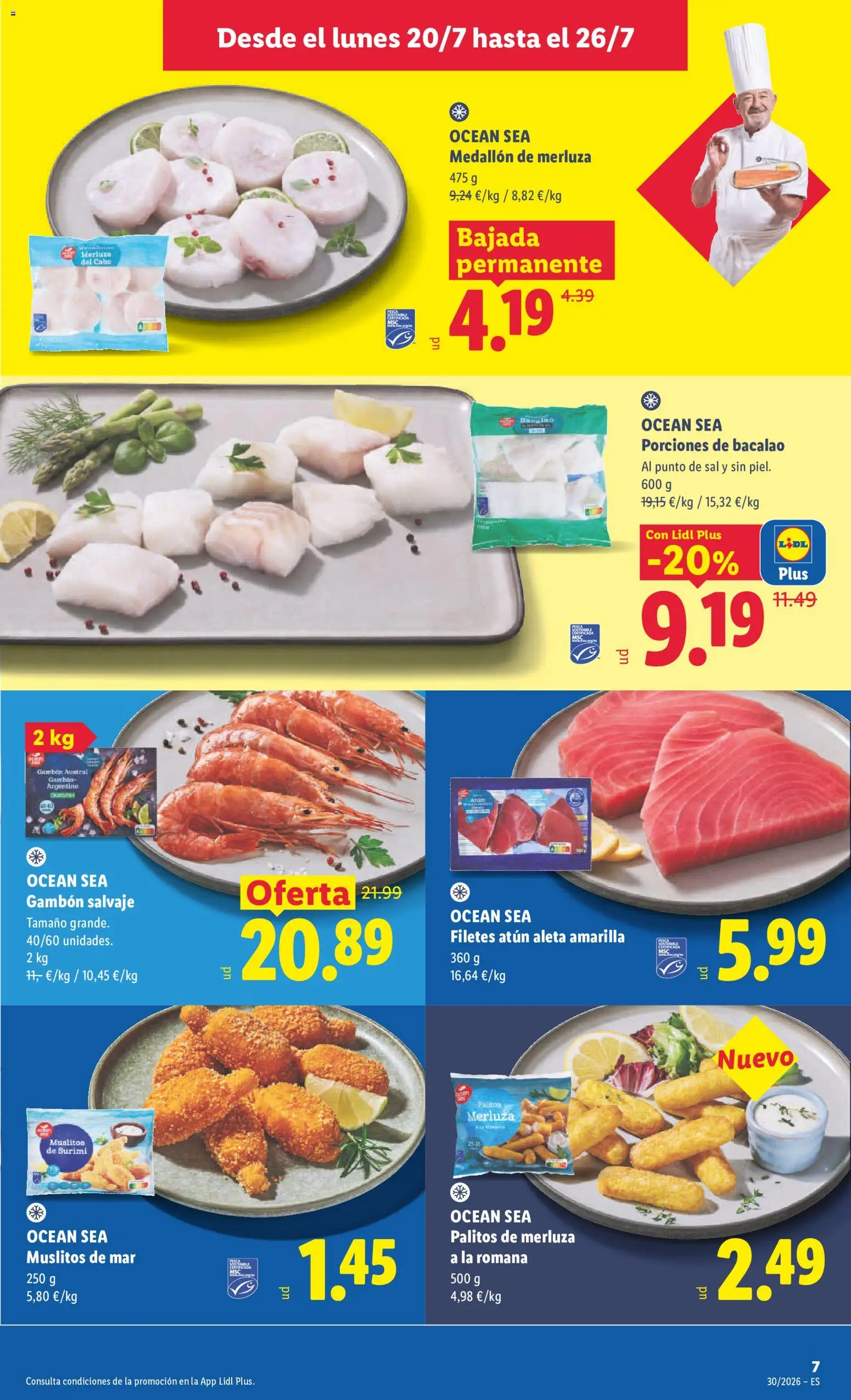 Lidl folleto │ válido desde el 20/07/2026 | Página: 9 | Productos: Atún, Sal