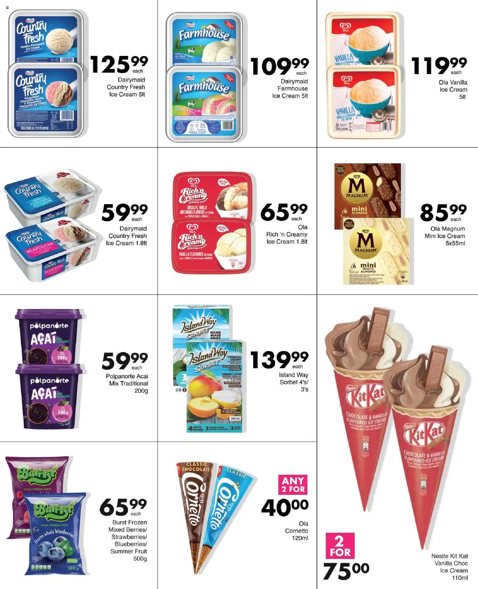 New Save catalogue – valid from 27/08/2026 | Page: 9 | Products: Chocolate, Cream, Fruit, Caramel