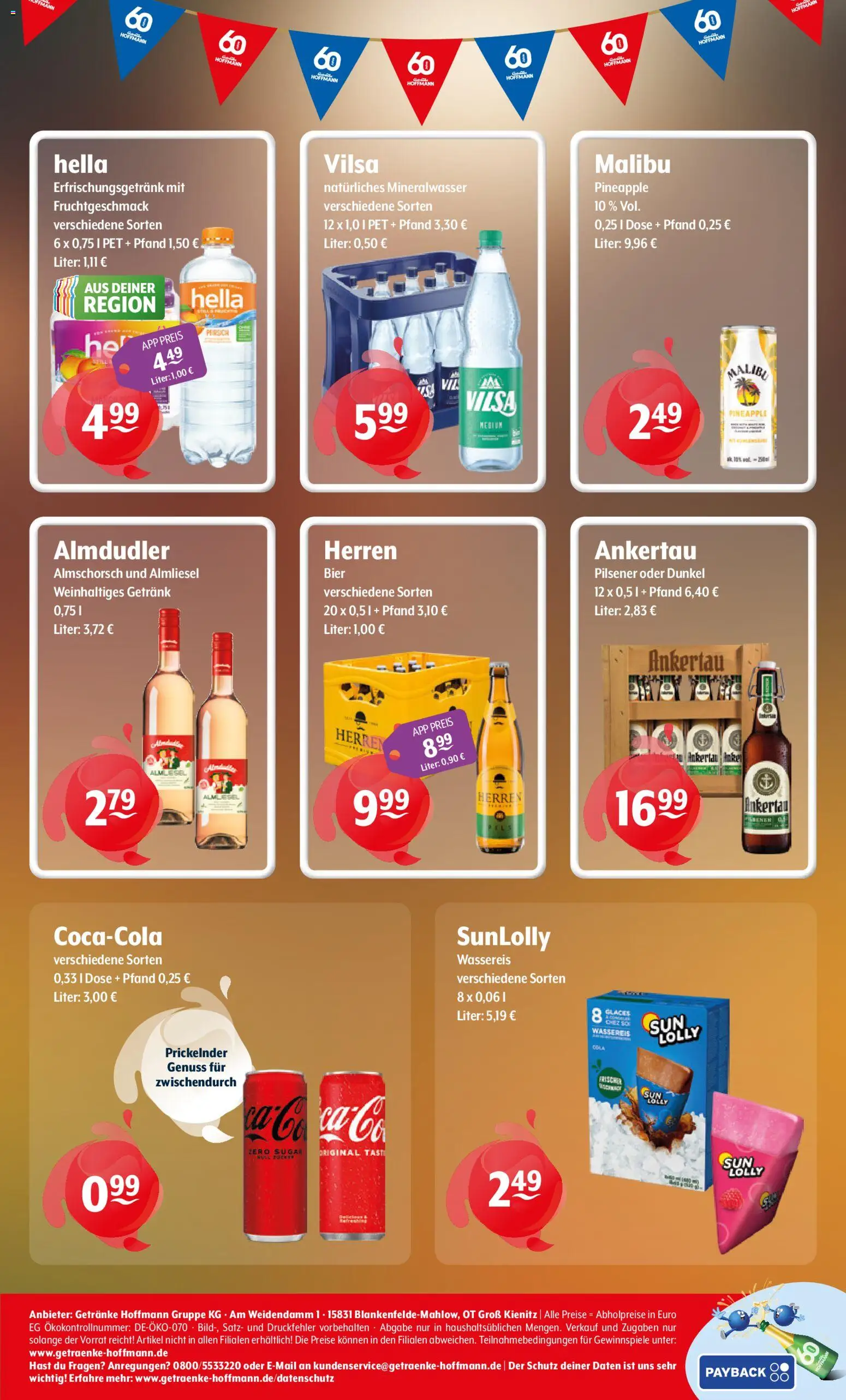 Getränke Hoffmann - Hamburg – gültig ab 06.07.2026 | Seite: 8 | Produkte: Bier, Mineralwasser, Hella, Pfirsich
