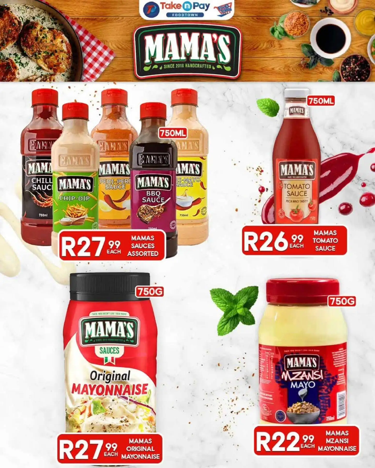 New Take n Pay catalogue – valid from 24/08/2026 | Page: 5 | Products: Sauces, Mayonnaise, Sauce