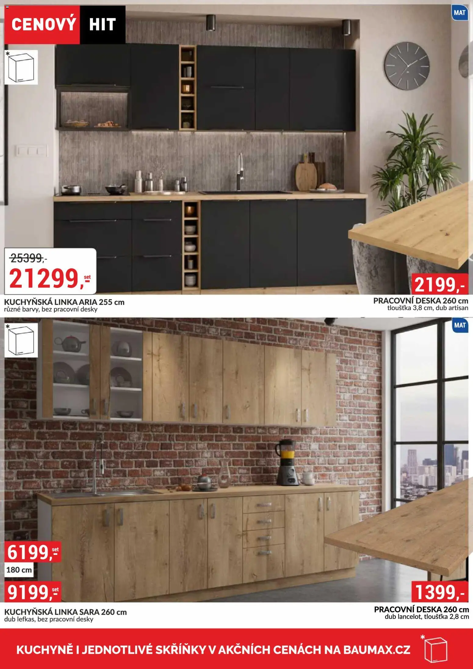 BAUMAX leták - Vaše bydlení, vaše pravidla od 01.07.2026 | Strana: 56 | Produkty: Kuchyňská linka, Pracovní deska, Desky, Kuchyně