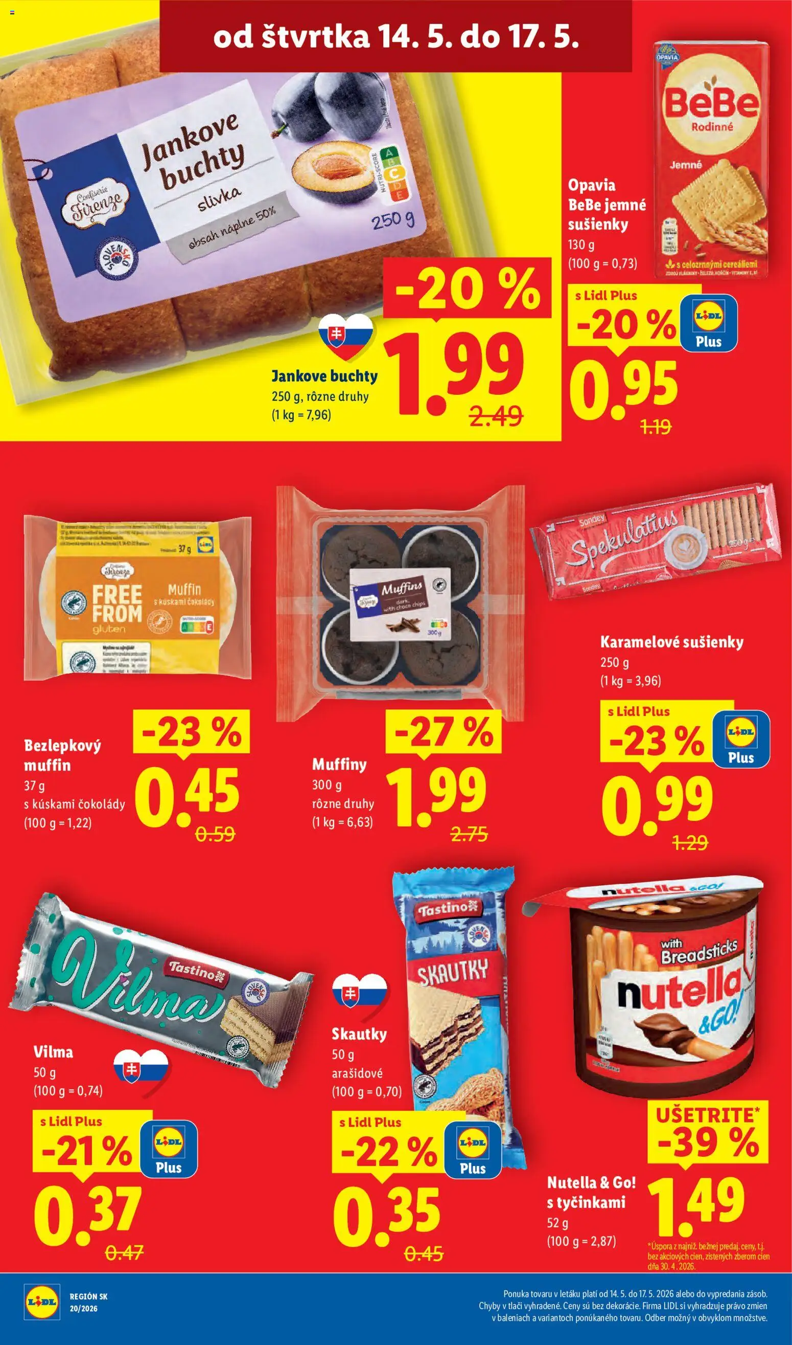 Nové Lidl akcie – leták je platný od 11.05.2026 | Strana: 56 | Produkty: Nutella