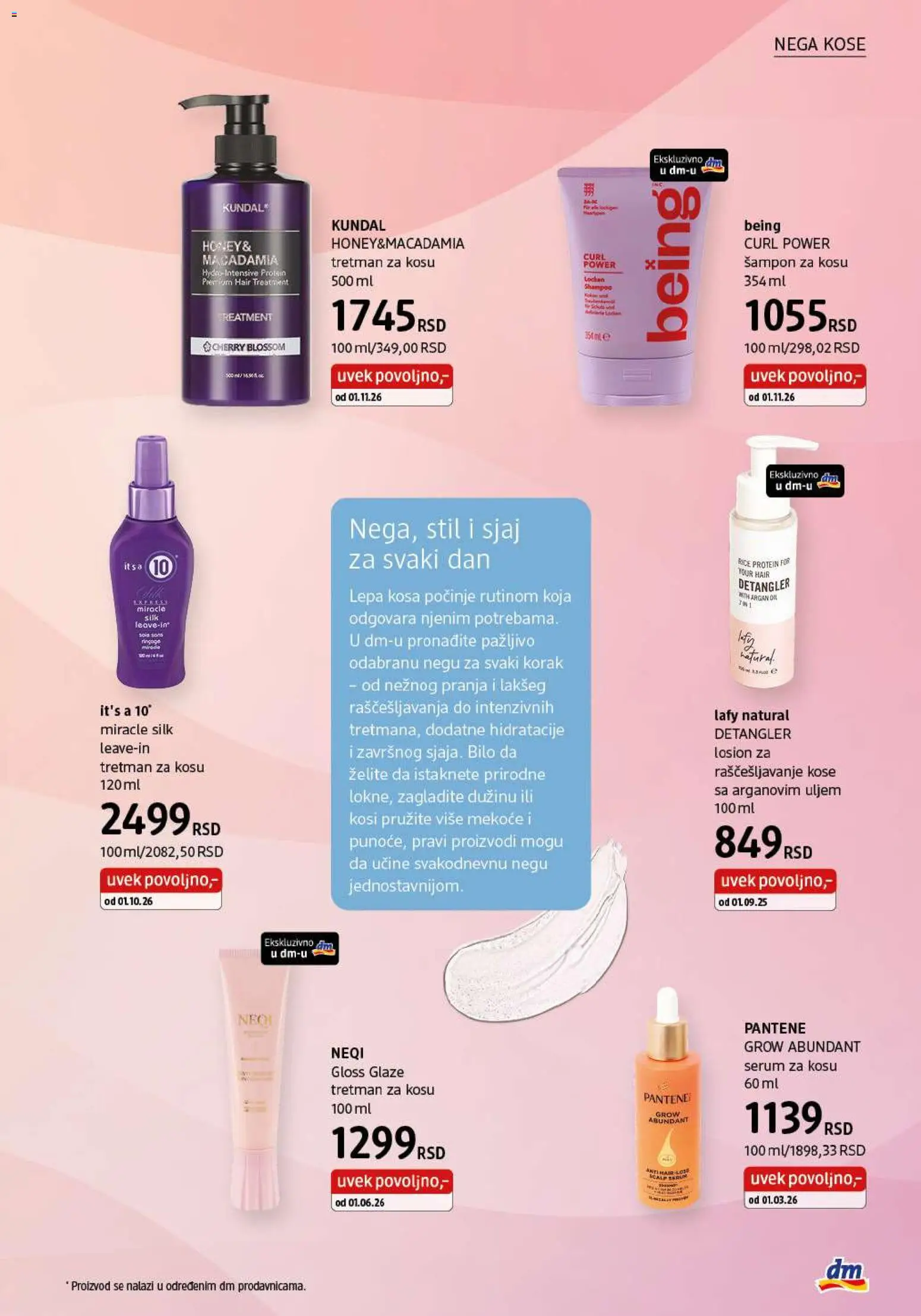 DM Drogerie katalog - važi od 01.11.2026 | Strana: 19 | Proizvode: Protein, Pantene, Šampon