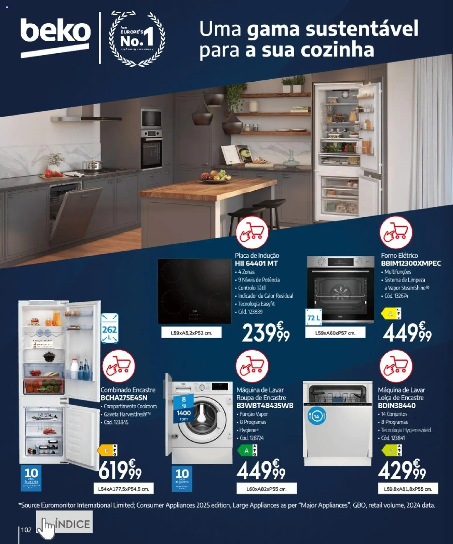 Conforama folheto │ válido de 16.04.2026 | Página: 102 | Produtos: Forno, Máquina de lavar, Forno elétrico