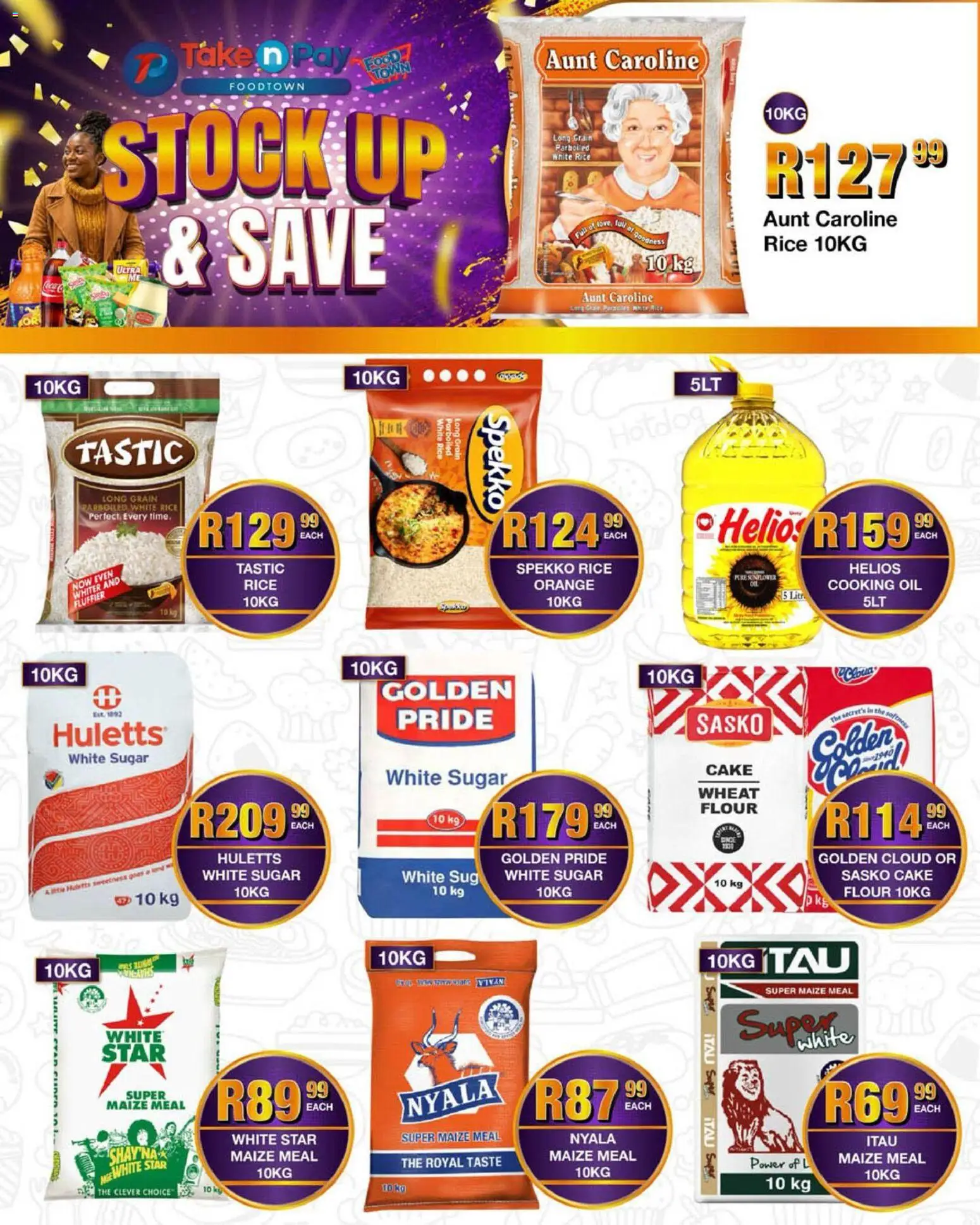 New Take n Pay catalogue – valid from 04.05.2026 | Page: 20 | Products: Cake, Maize meal, Oil, Stock