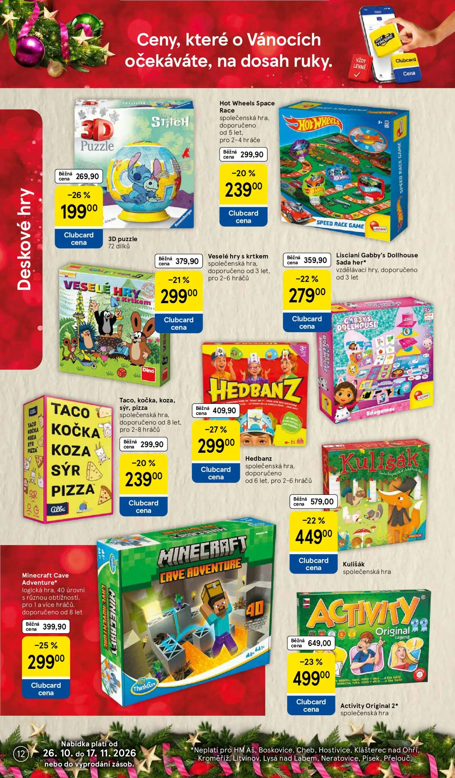 Tesco leták - Vánoční katalog hraček od 26.10.2026 | Strana: 12