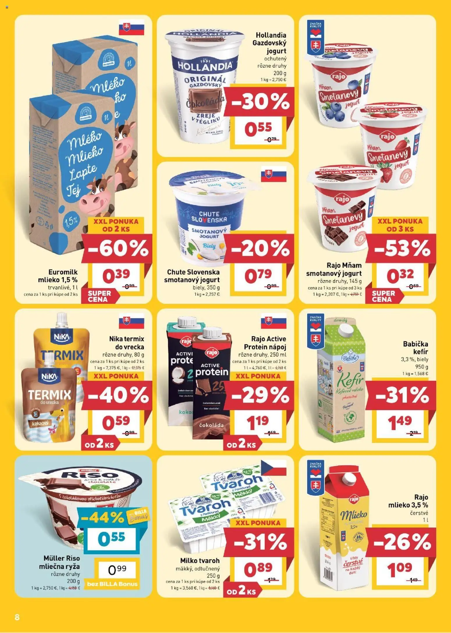 Nové Billa akcie – leták je platný od 16.09.2026 | Strana: 10 | Produkty: Slanina, Figy, Actimel, Treska