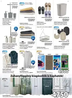 JYSK akciós újság - amely érvényes a következő dátumtól: 03.06.2026 | Oldal: 17 | Termékek: Papucs, Törölköző, Szemetes, Zuhanyfüggöny