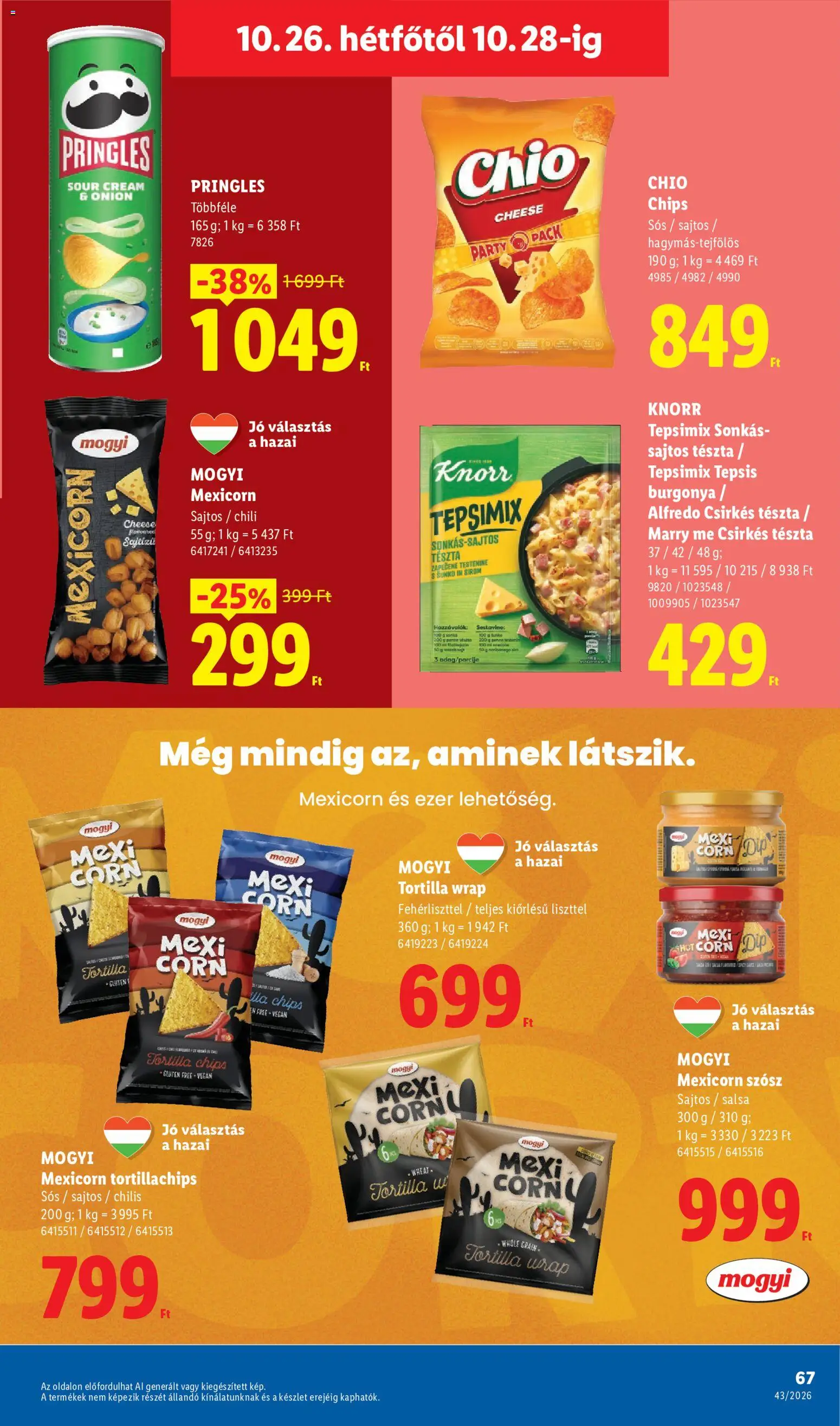 Lidl akciós ujság - amely érvényes a következő dátumtól: 2026.10.22. | Oldal: 67