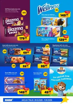 Keks integralni Wellness suvo grožđe, 210 g - pregled Aman kataloga - važi od 28.09.2026 | Strana: 33