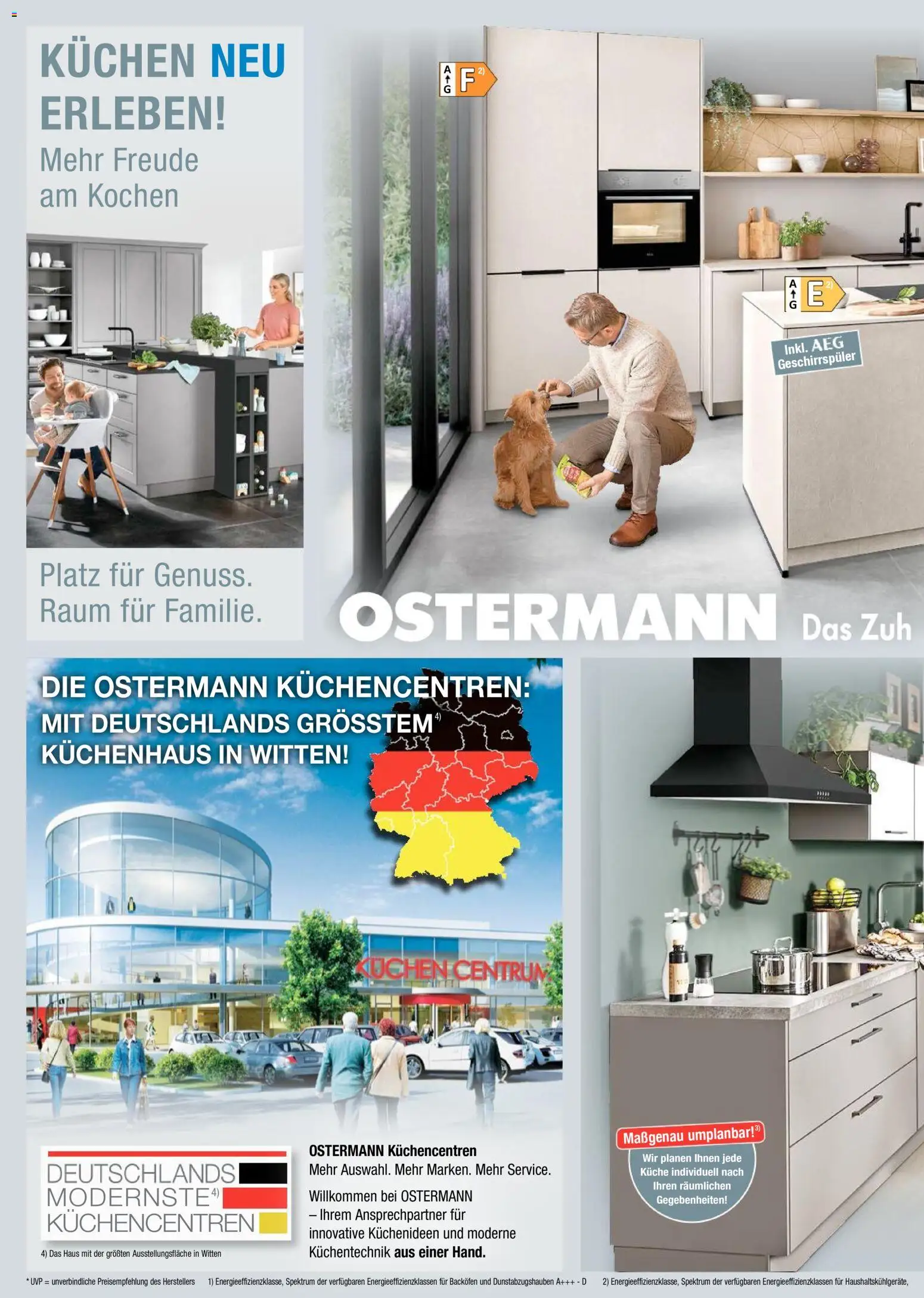 Ostermann Küchen neu erleben – gültig ab 07.05.2026 | Seite: 20 | Produkte: AEG, Geschirrspüler, Küche, Kuchen