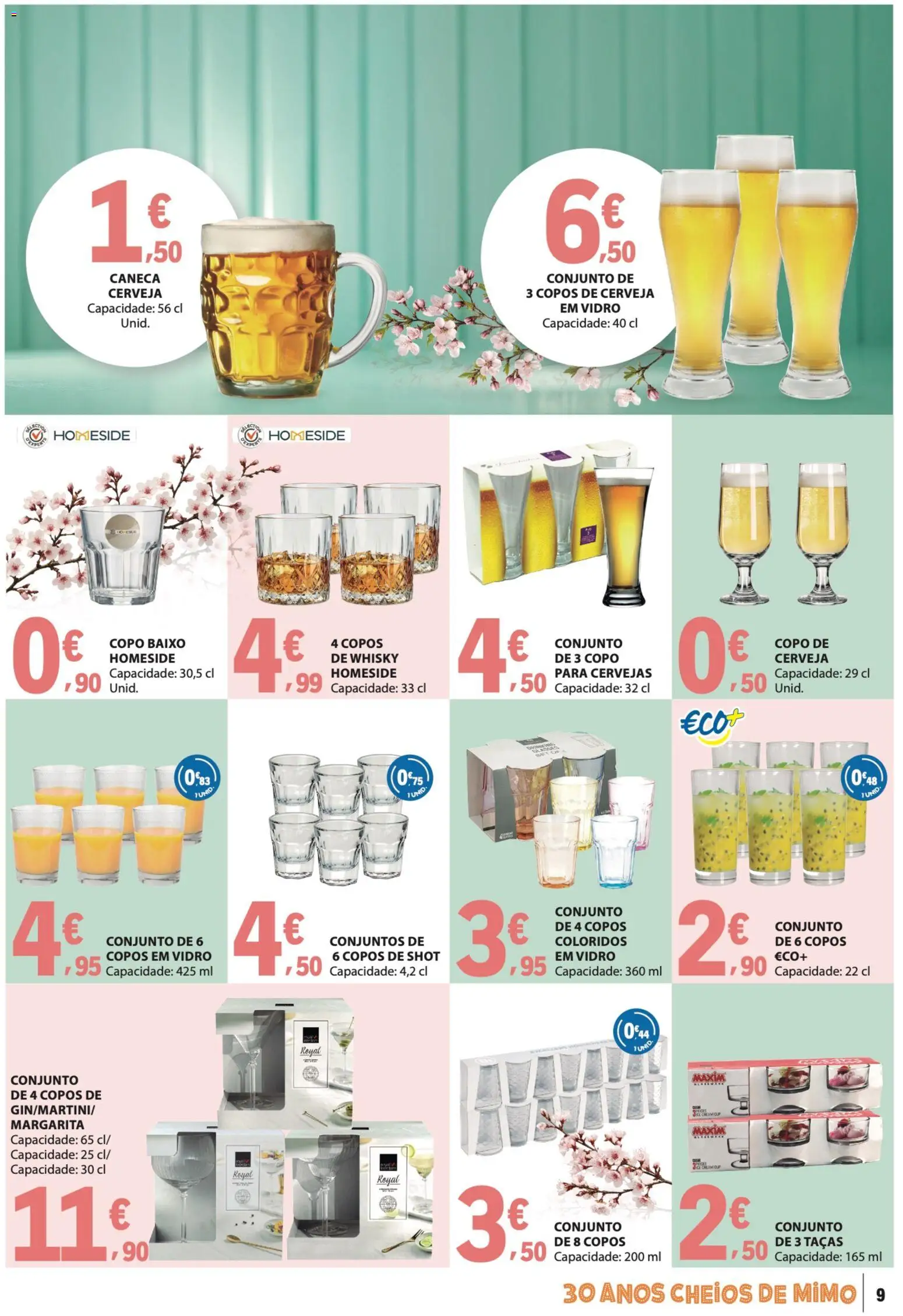 E.Leclerc folheto Especial Bebidas de Verão │ válido de 14/07/2026 | Página: 9 | Produtos: Whisky, Taças, Caneca, Cerveja