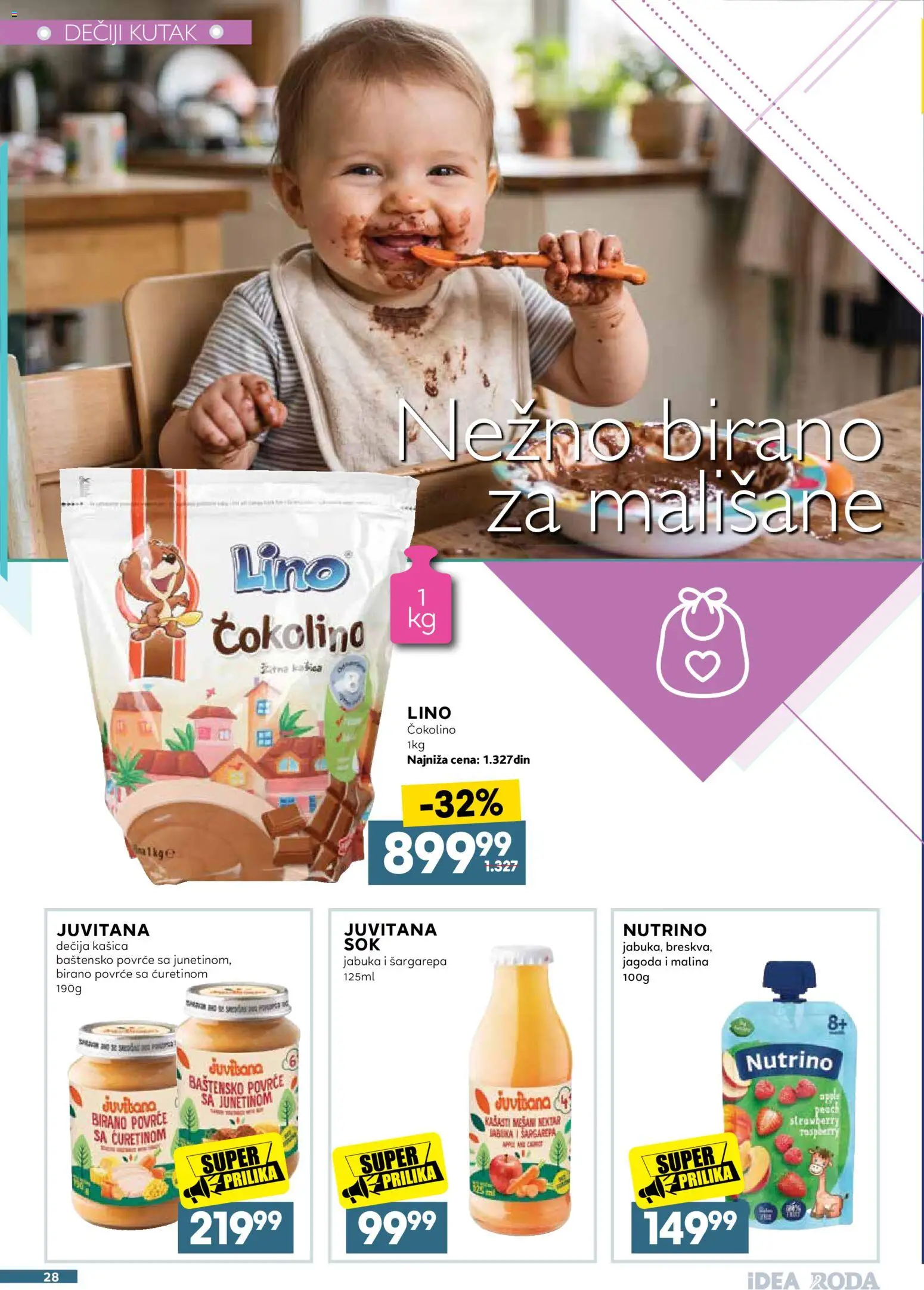 Idea katalog - važi od 31.08.2026 | Strana: 28 | Proizvode: Šargarepa, Nektar, Malina, Povrće
