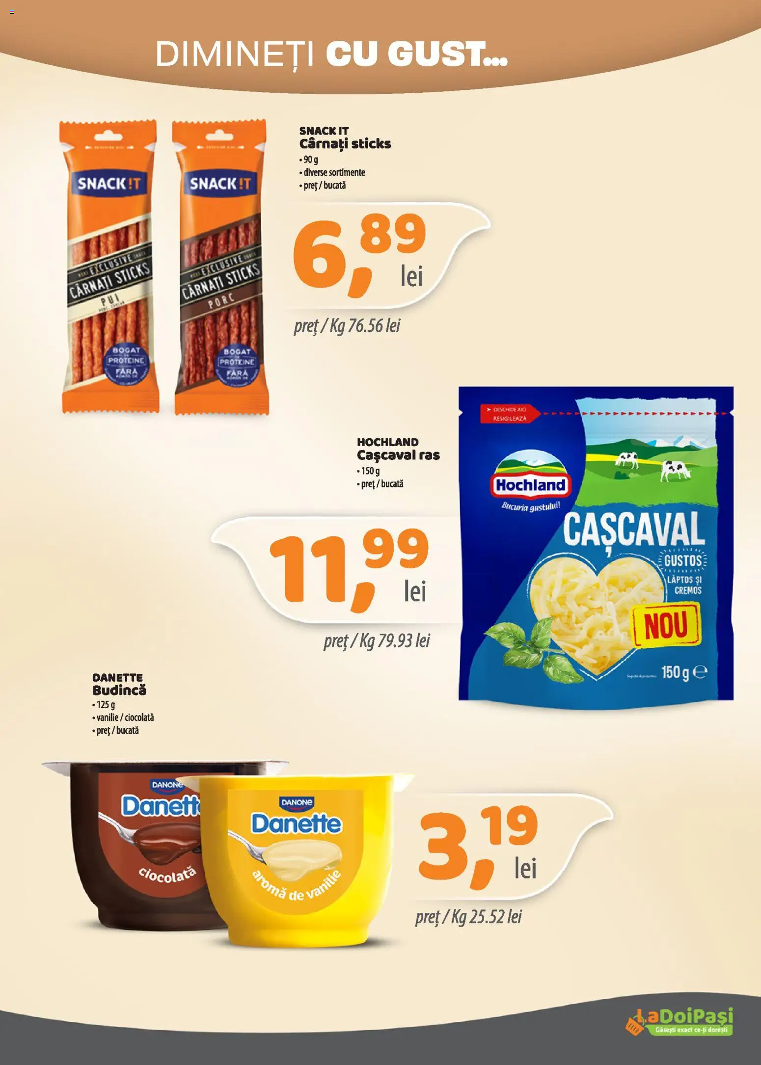 Noul catalog LaDoiPași – valabil de la 01.07.2026 | Pagină: 4 | Produse: Masaüstü kılıfı, Cașcaval, Ciocolată, Cârnați