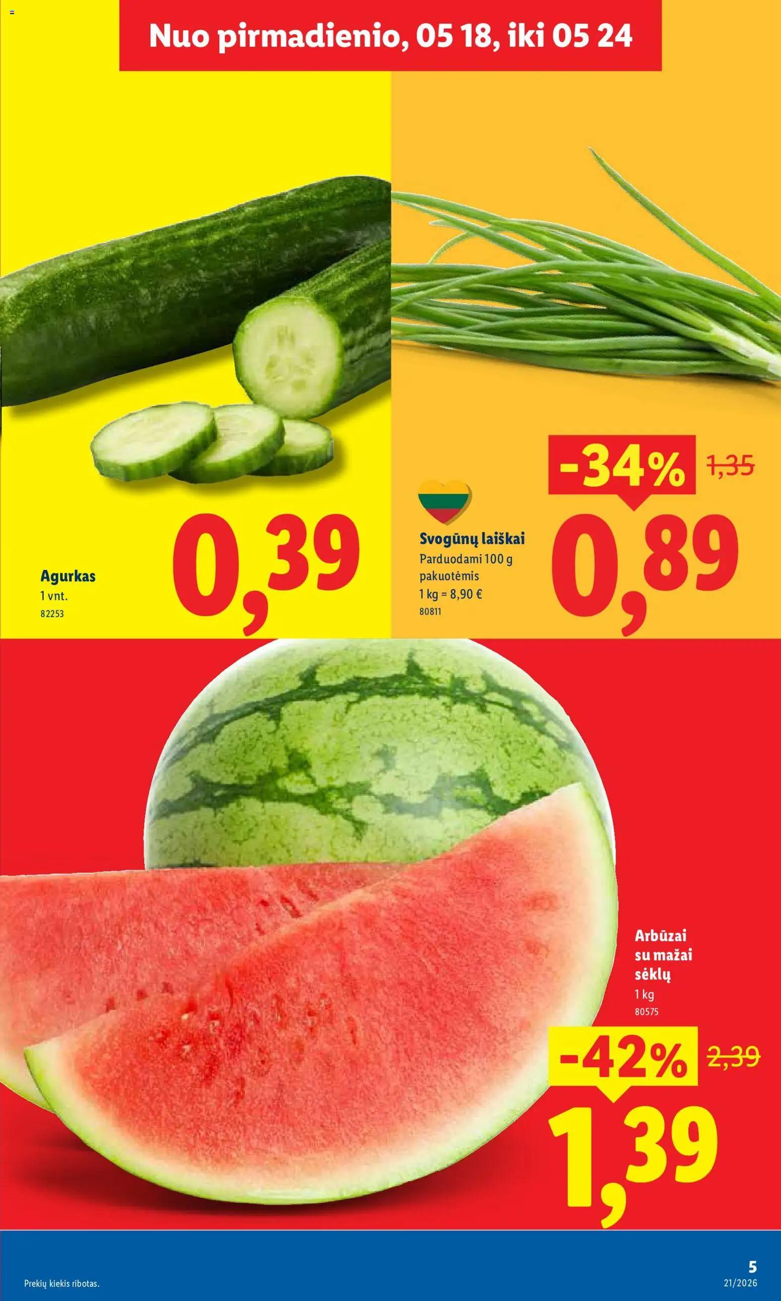 LIDL akcijos nuo 18.05.2026 | Puslapis: 7 | Prekių: Bandelė, Duona