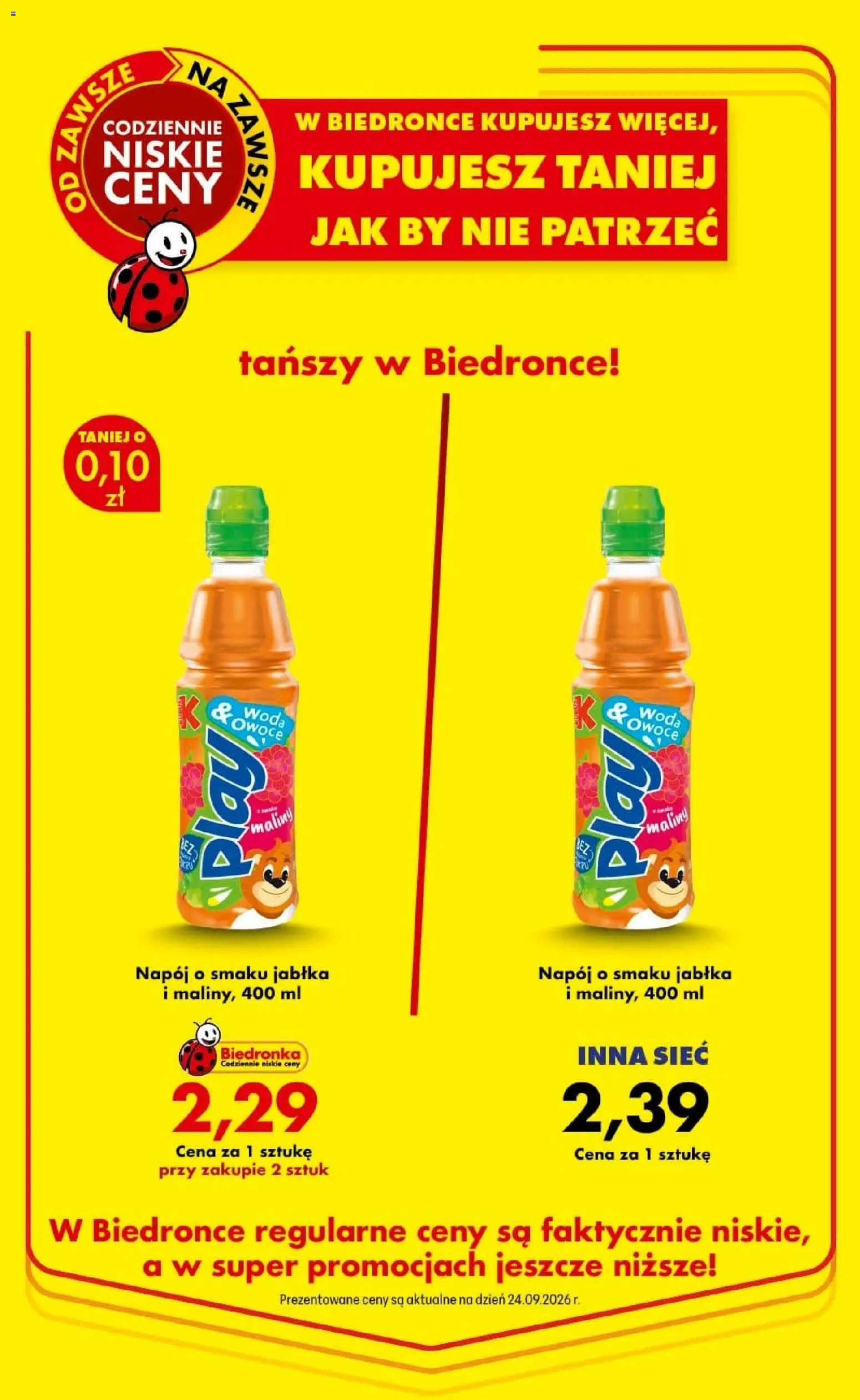 Biedronka Polsko leták - Codziennie niskie ceny od 01.10.2026 | Strana: 91 | Produkty: Jablka, Maliny