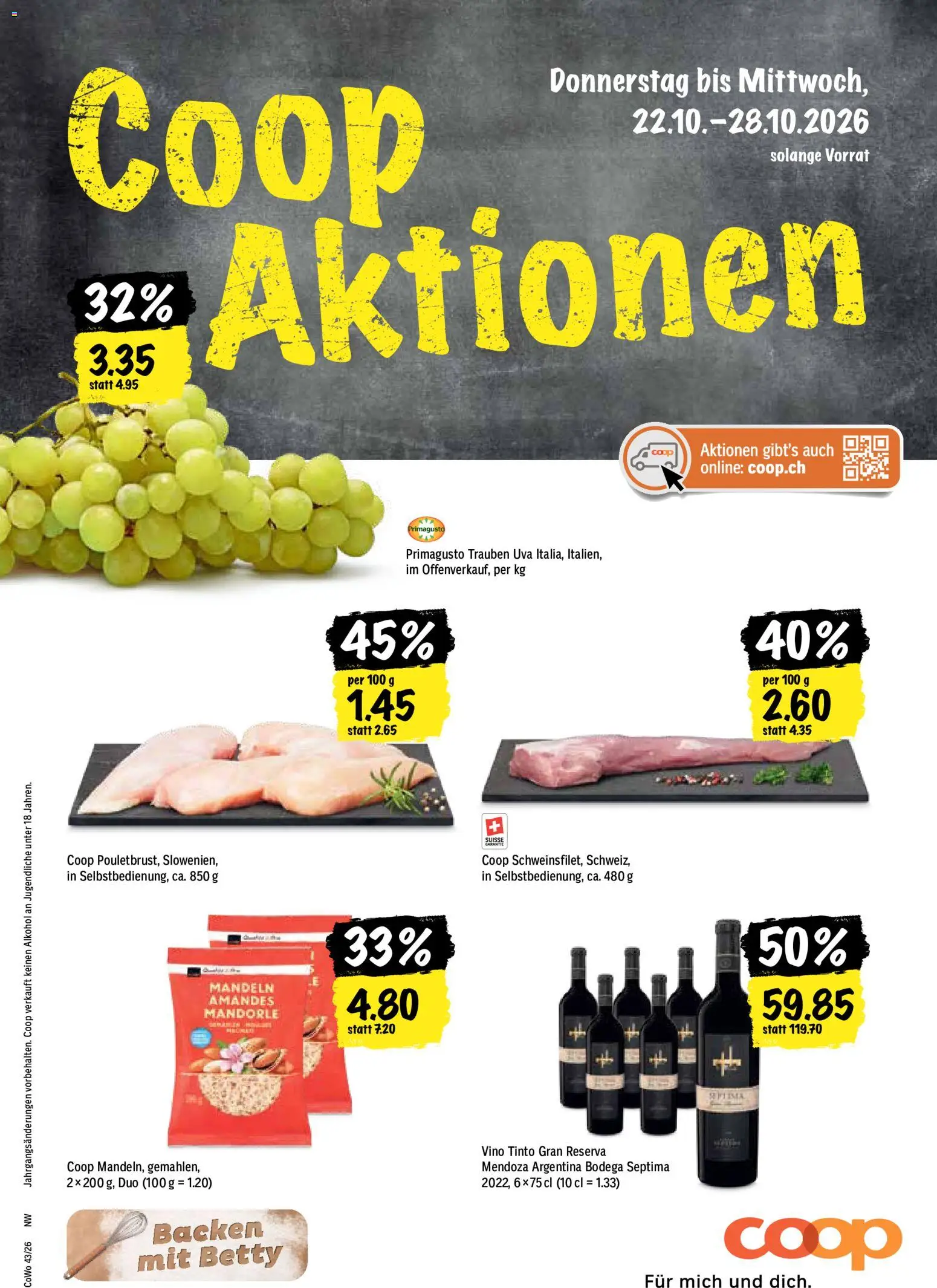 Coop aktionen – gültig ab 22.10.2026 | Seite: 1
