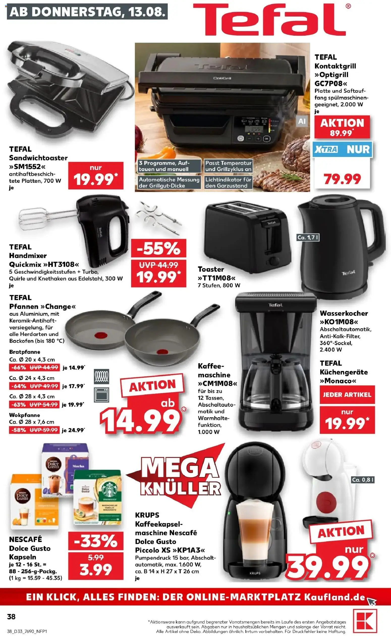 Prospekt Kaufland ab 10.08.2026 » Angebote Online zum Blättern | Seite: 47 | Produkte: Krups, Wasserkocher, Nescafe, Kaffee