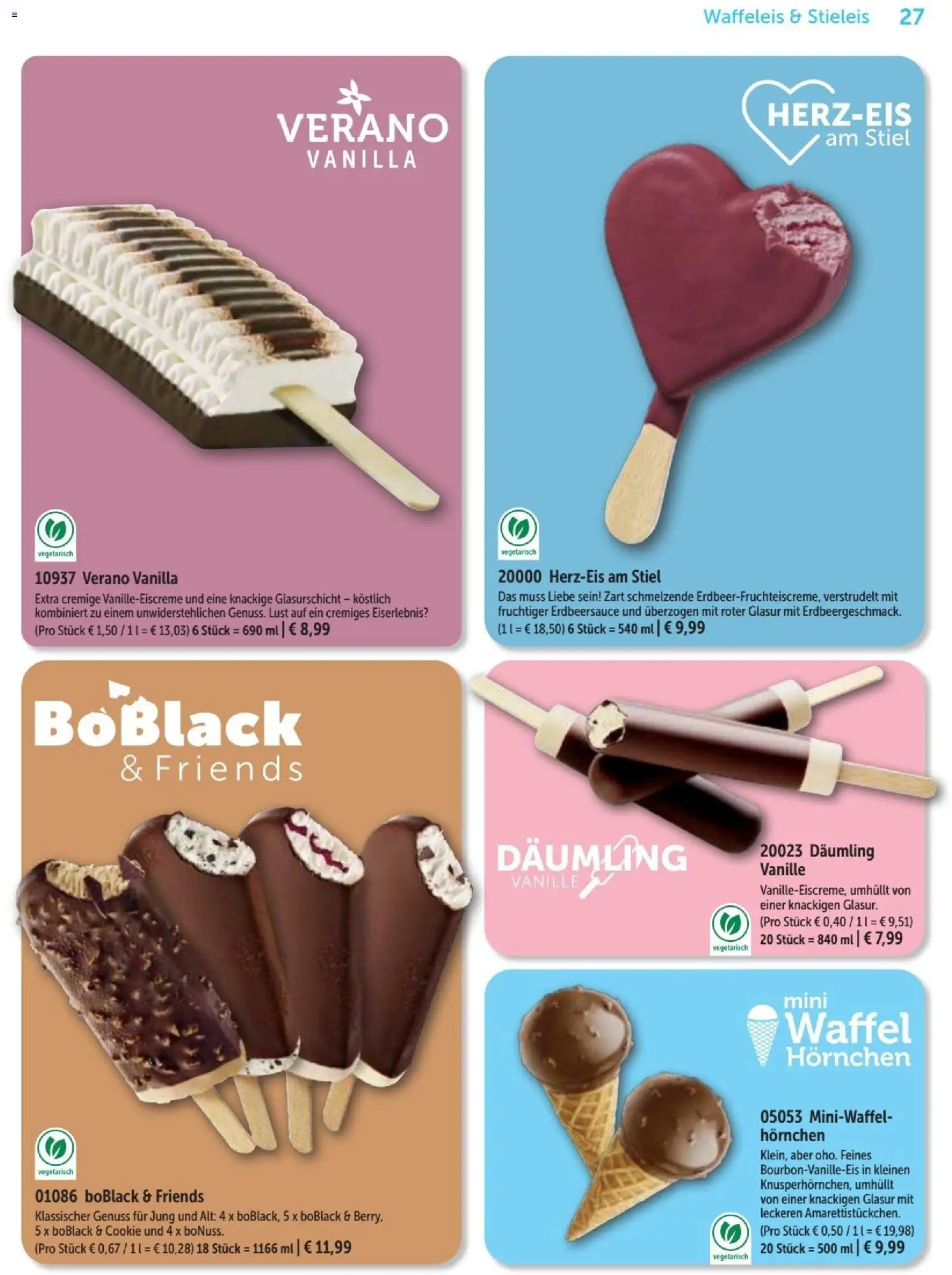 Bofrost Katalog – gültig ab 07.09.2026 | Seite: 27 | Produkte: Vanille