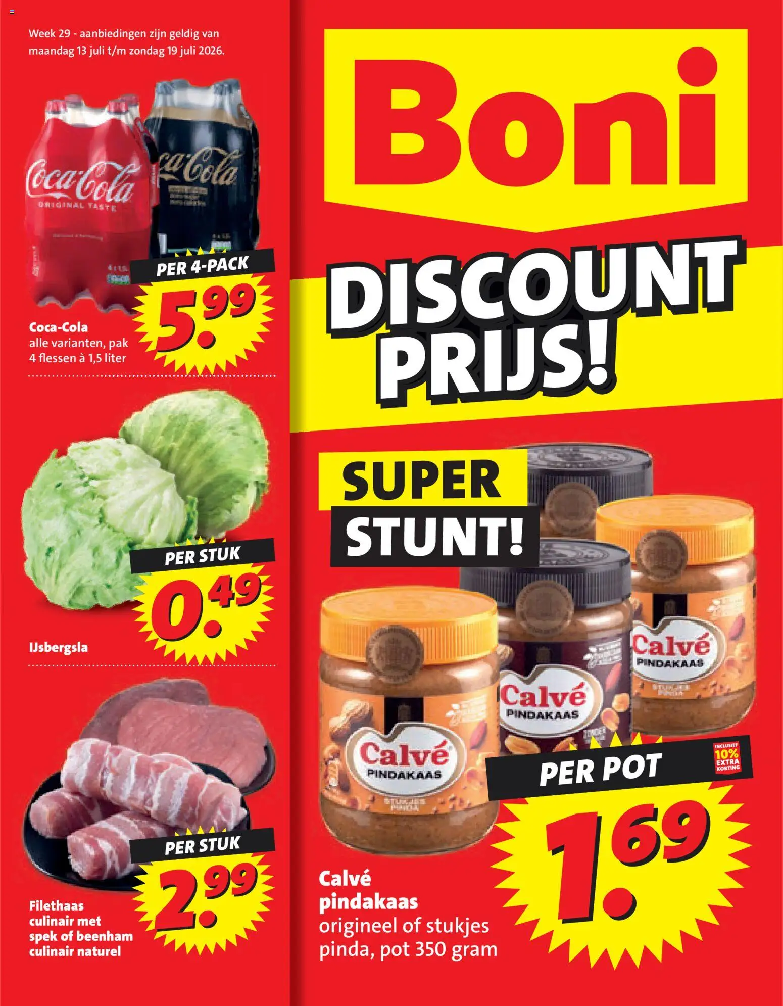 {H1} | Pagina: 1 | Producten: Spek, Pot, Coca Cola, IJsbergsla