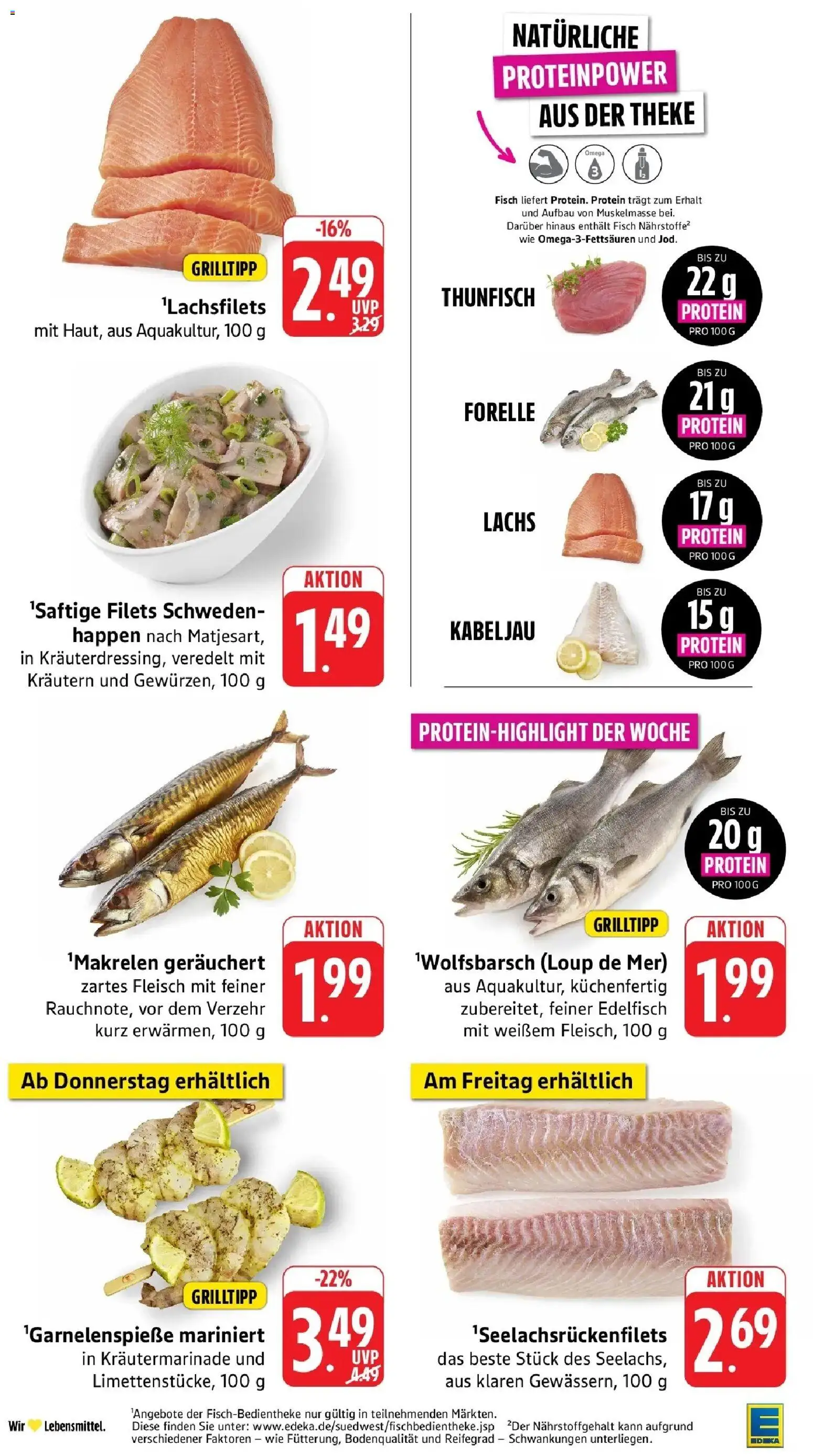 Edeka Prospekt Freiburg – gültig ab 27.07.2026 | Seite: 9 | Produkte: Theke, Thunfisch, Fisch, Fleisch
