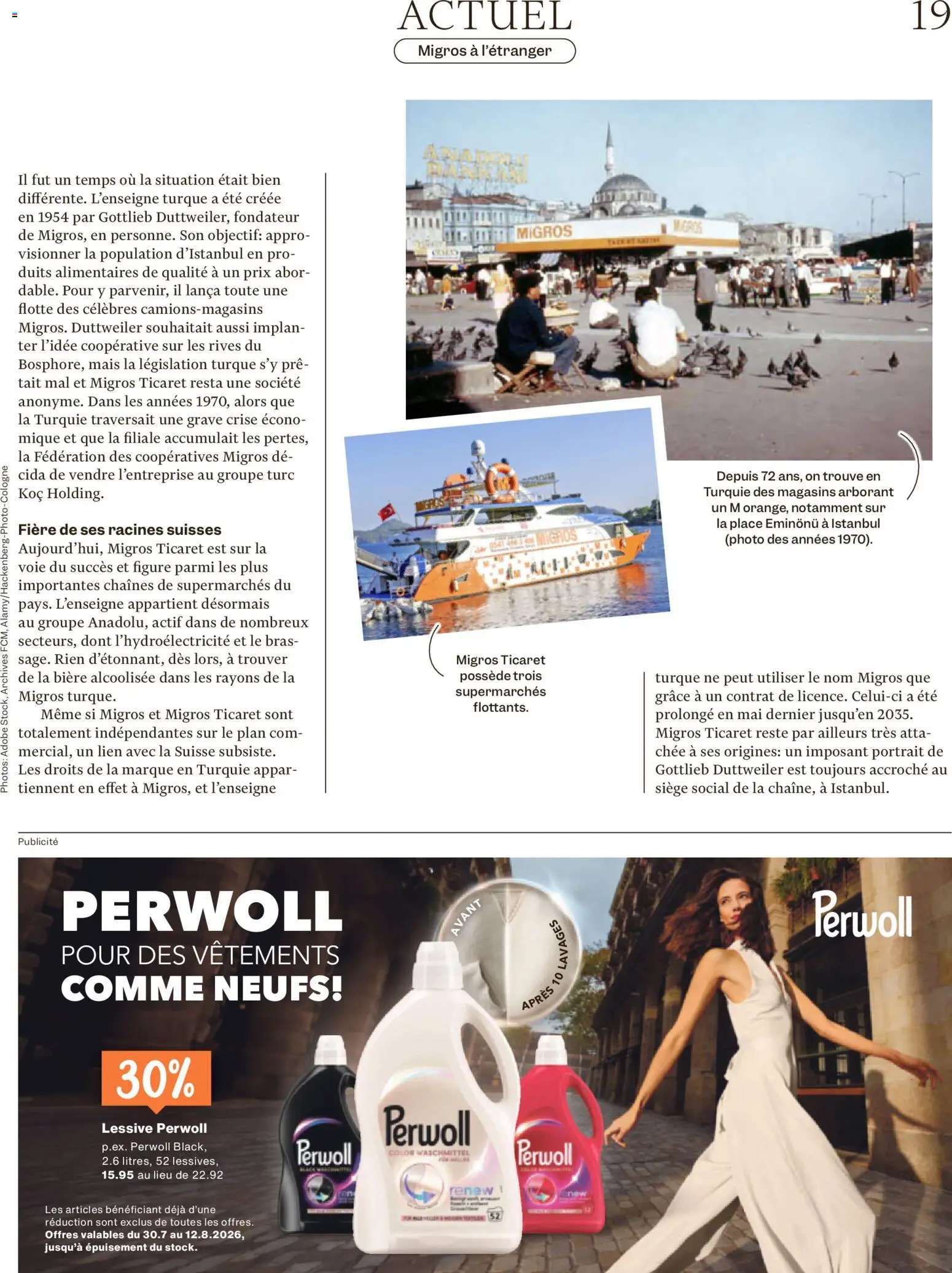Migros aktionen Magazine FR – gültig ab 29.07.2026 | Seite: 19 | Produkte: Waschmittel