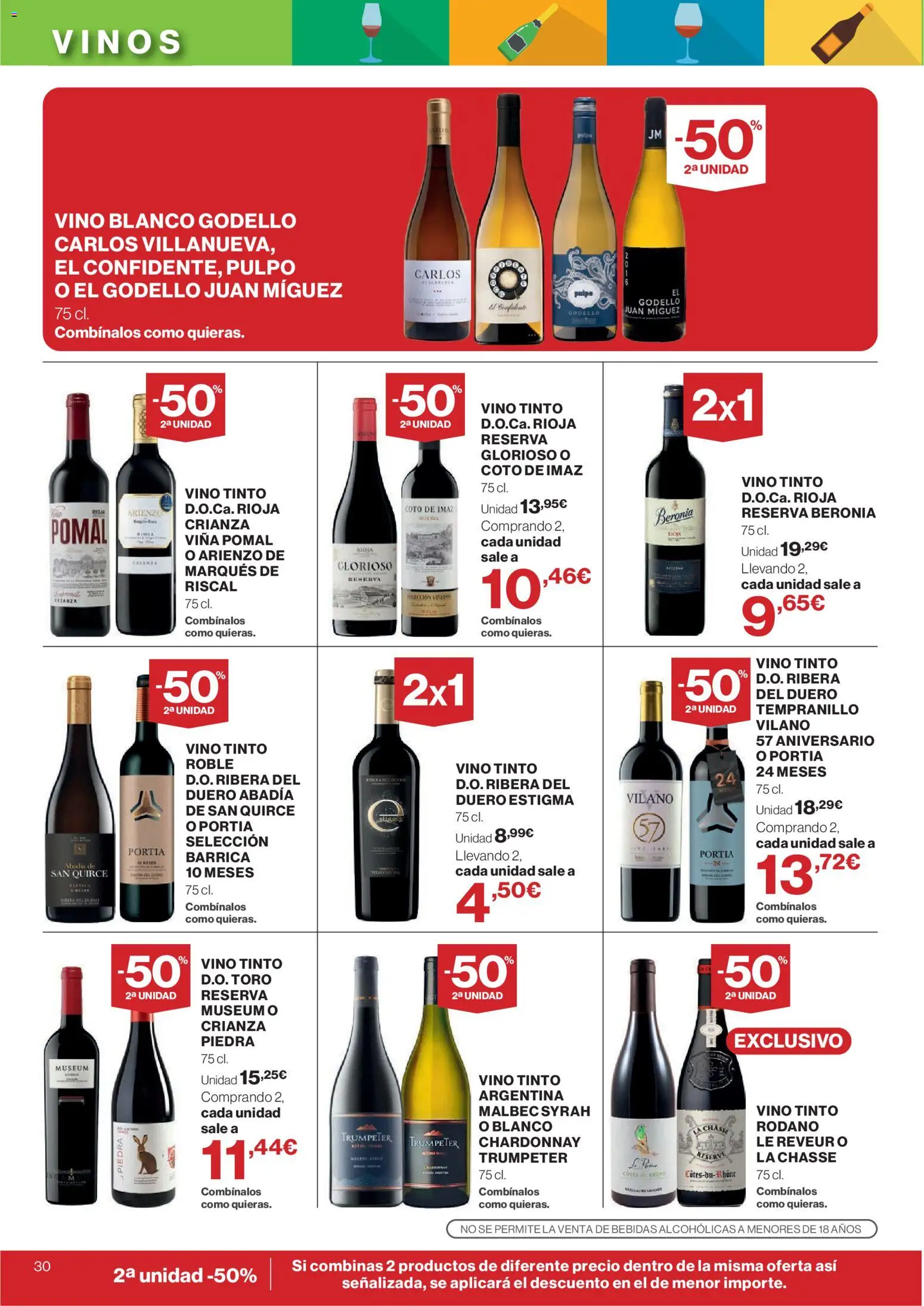 Hipercor catálogo │ válido desde el 16/07/2026 | Página: 30 | Productos: Vino
