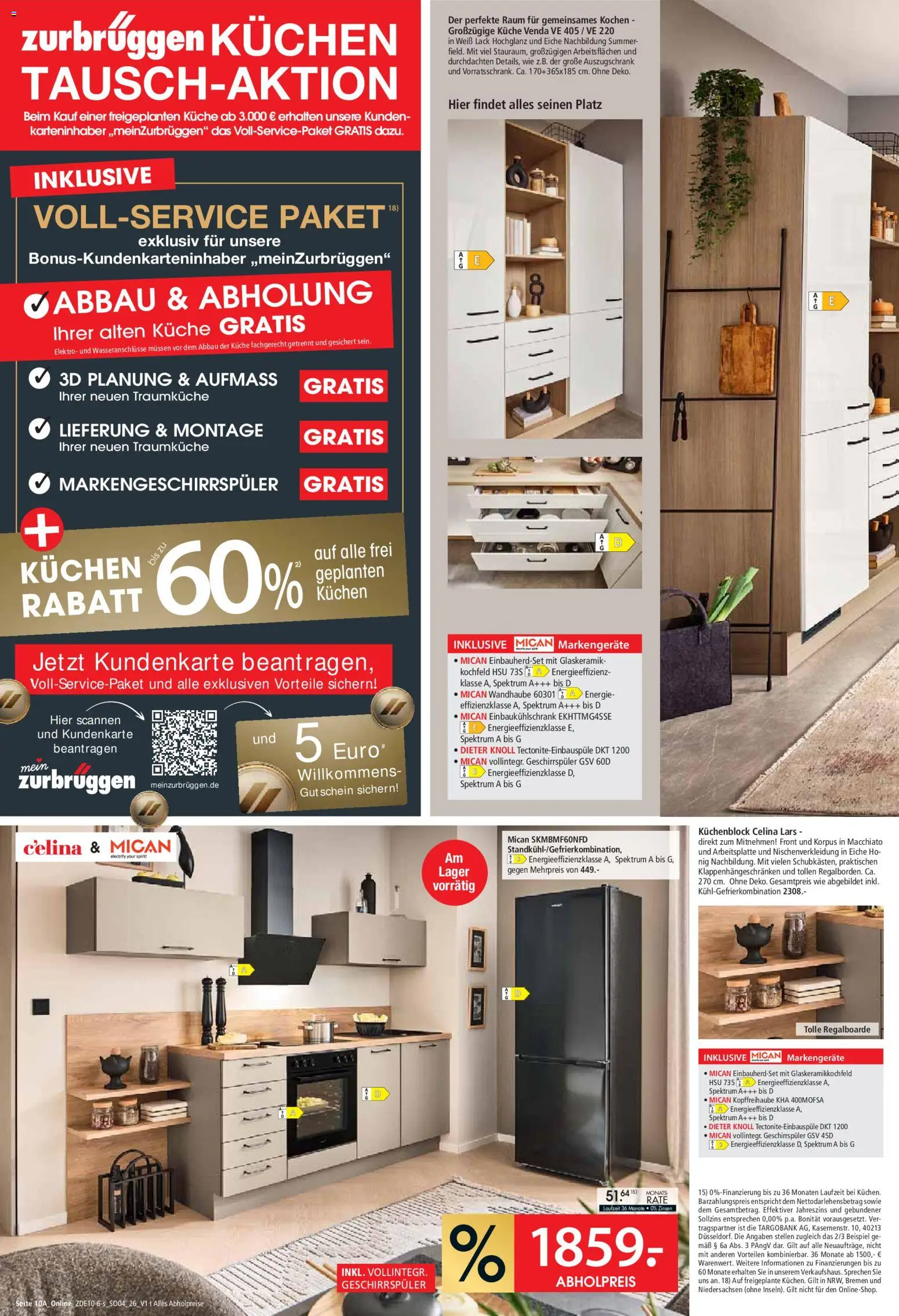 Zurbrüggen Red shopping week – gültig ab 16.10.2026 | Seite: 14 | Produkte: Küchenblock, Küche, Kochfeld, Kuchen