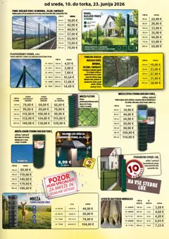 Živex katalog akcije – veljaven od 10.06.2026 | Stran: 7 | Izdelki: Ograja, Zelena